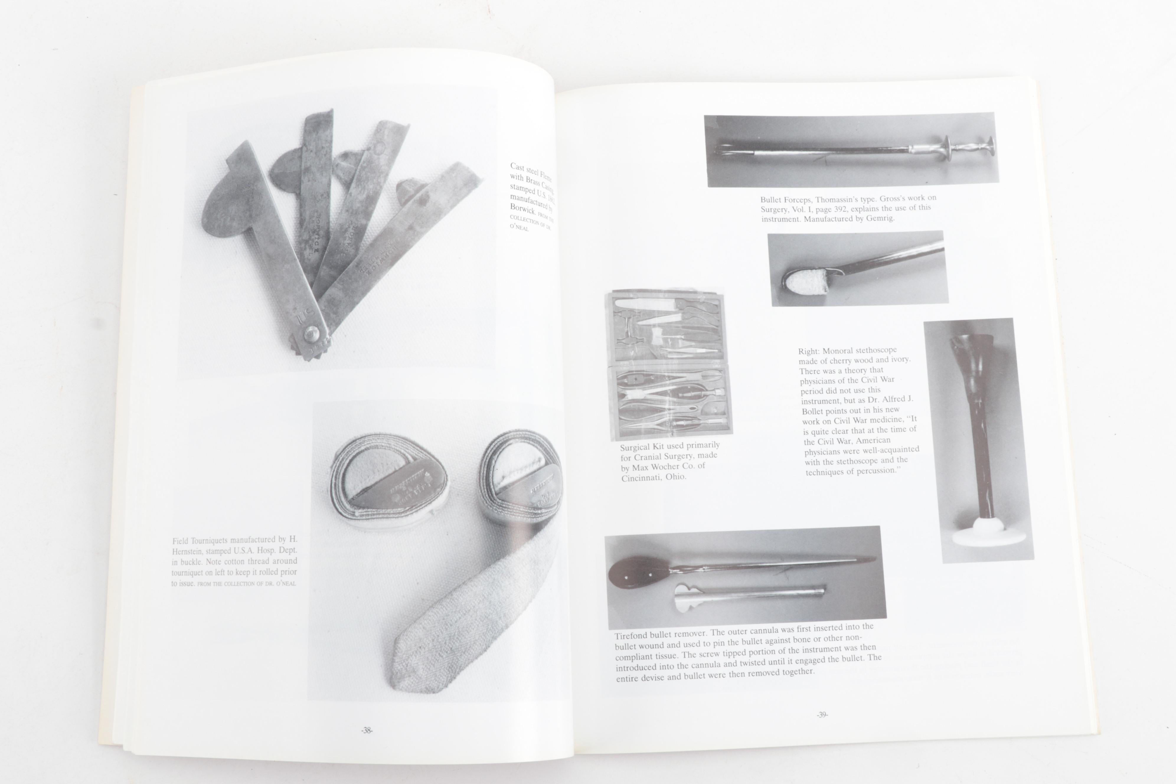 Reenactment Civil War Medical Cases with Surgical Instruments and Accessories