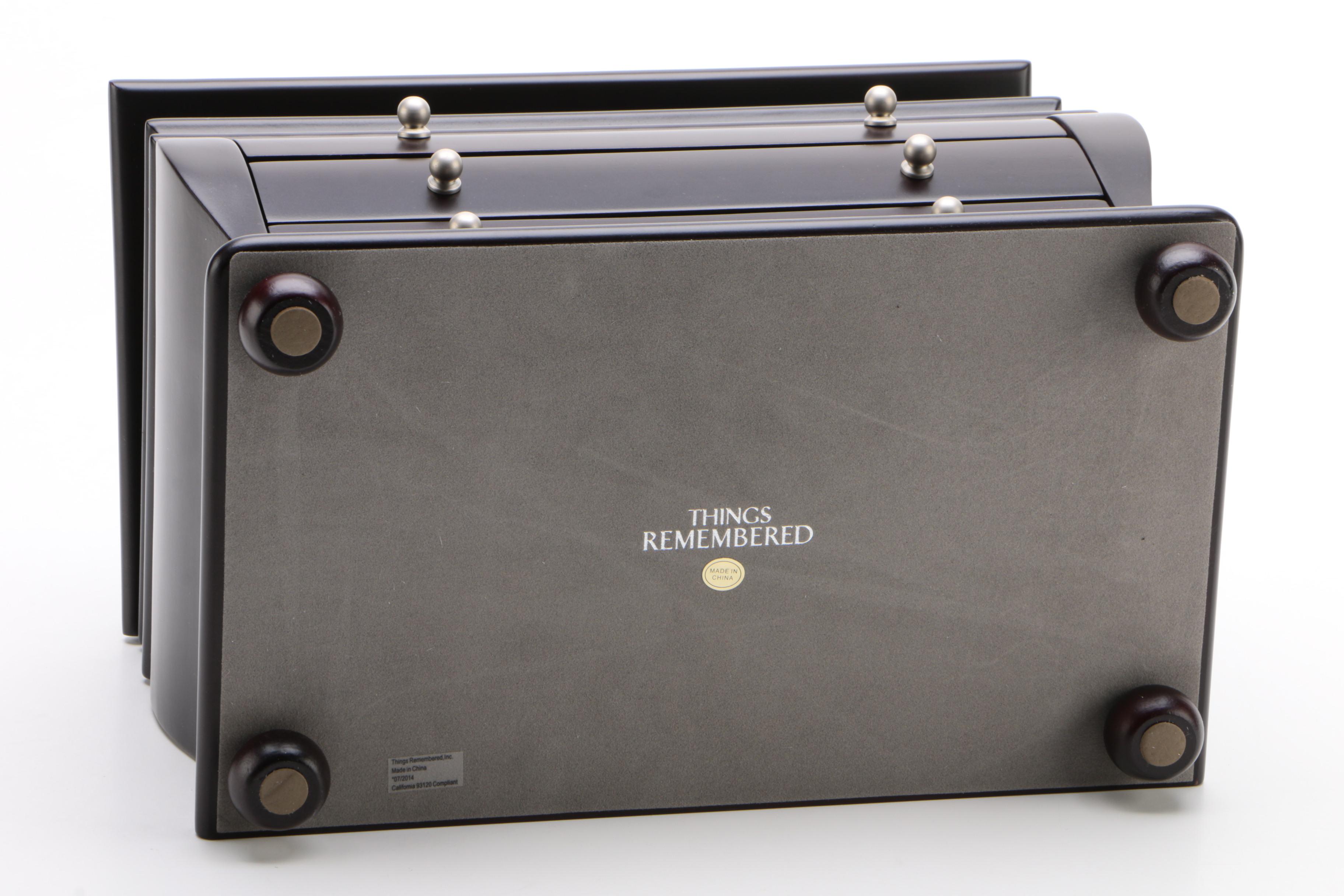 Things Remembered Jewelry Box with Personalization Plate, Contemporary