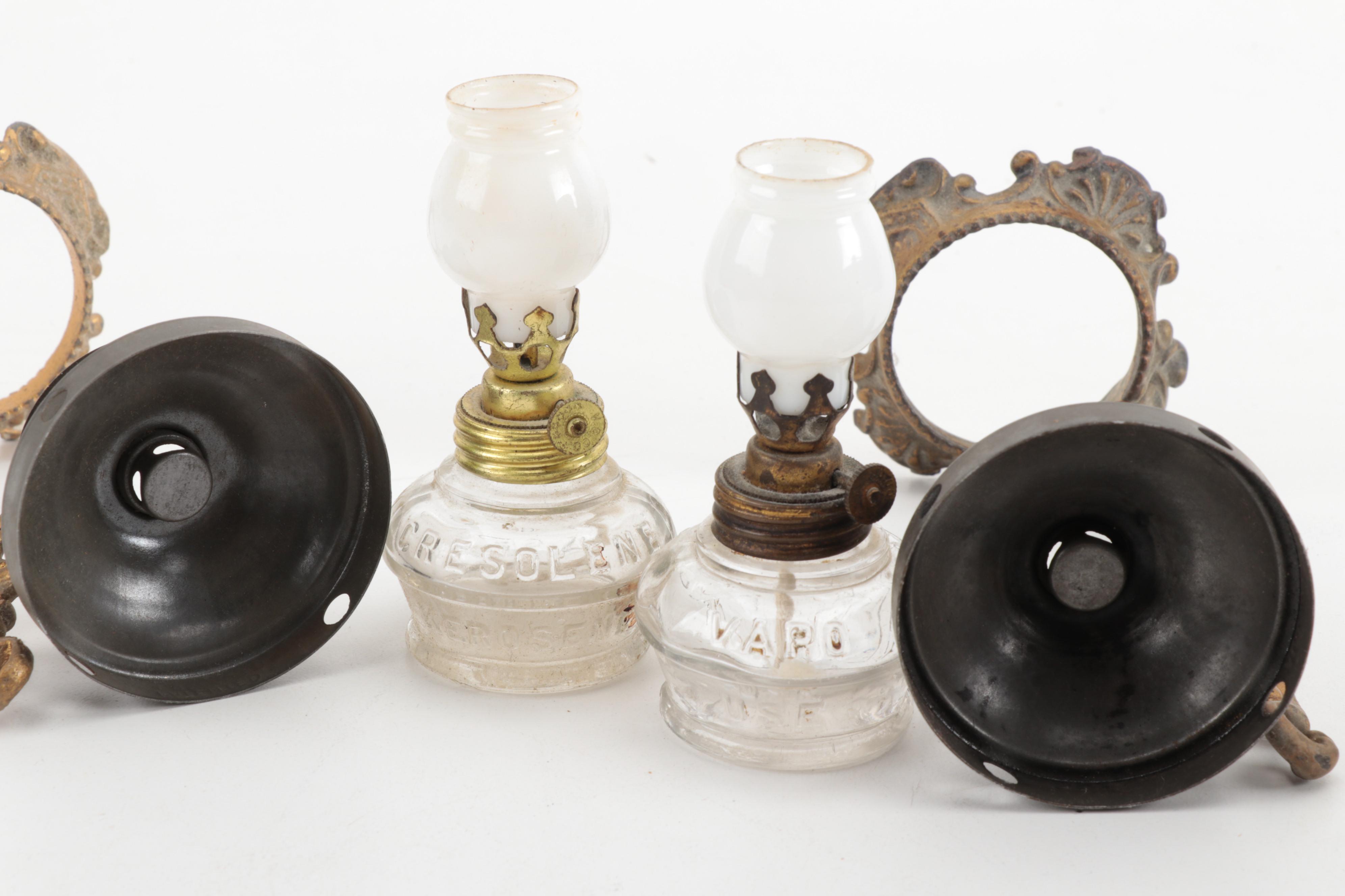 Miniature Lanterns-Lamps Including Vapo-Cresolene Whooping Cough Aide, 1900s