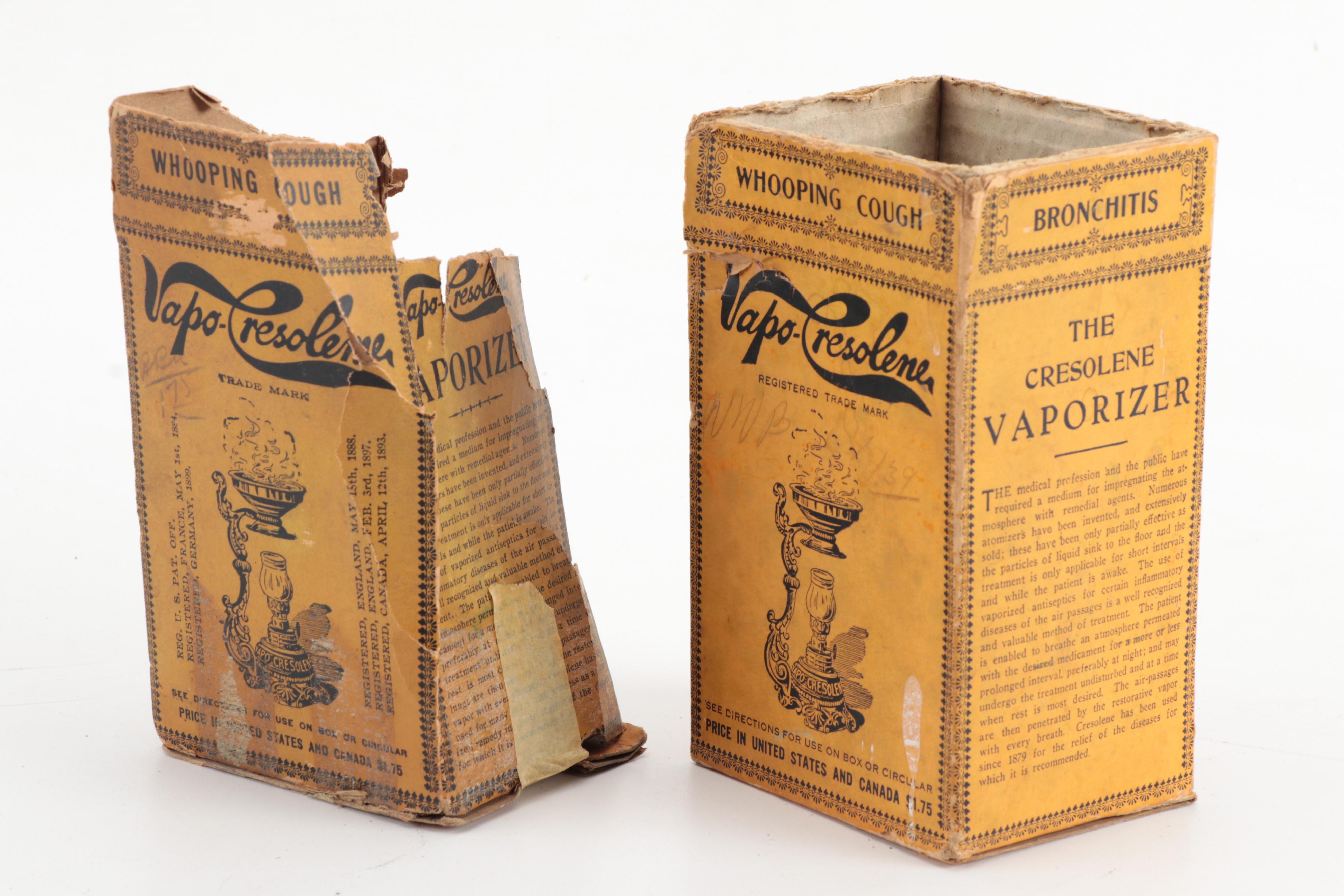 Miniature Lanterns-Lamps Including Vapo-Cresolene Whooping Cough Aide, 1900s