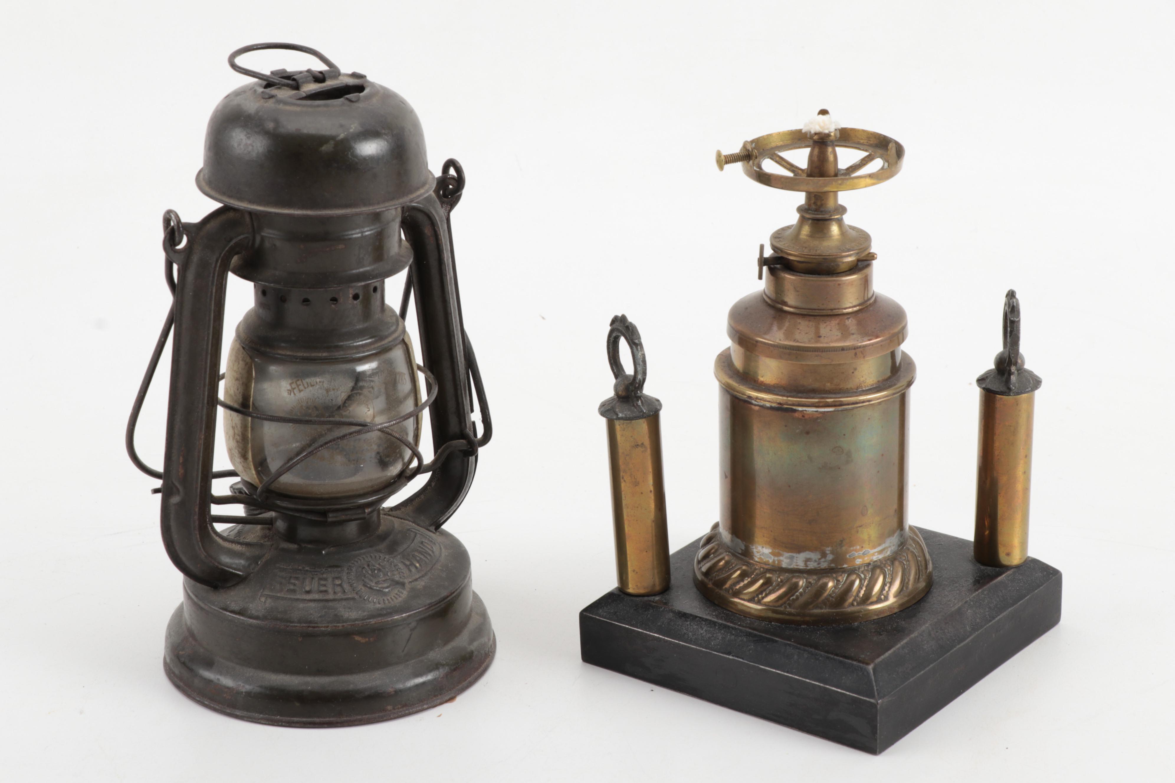 Miniature Lanterns-Lamps Including Vapo-Cresolene Whooping Cough Aide, 1900s