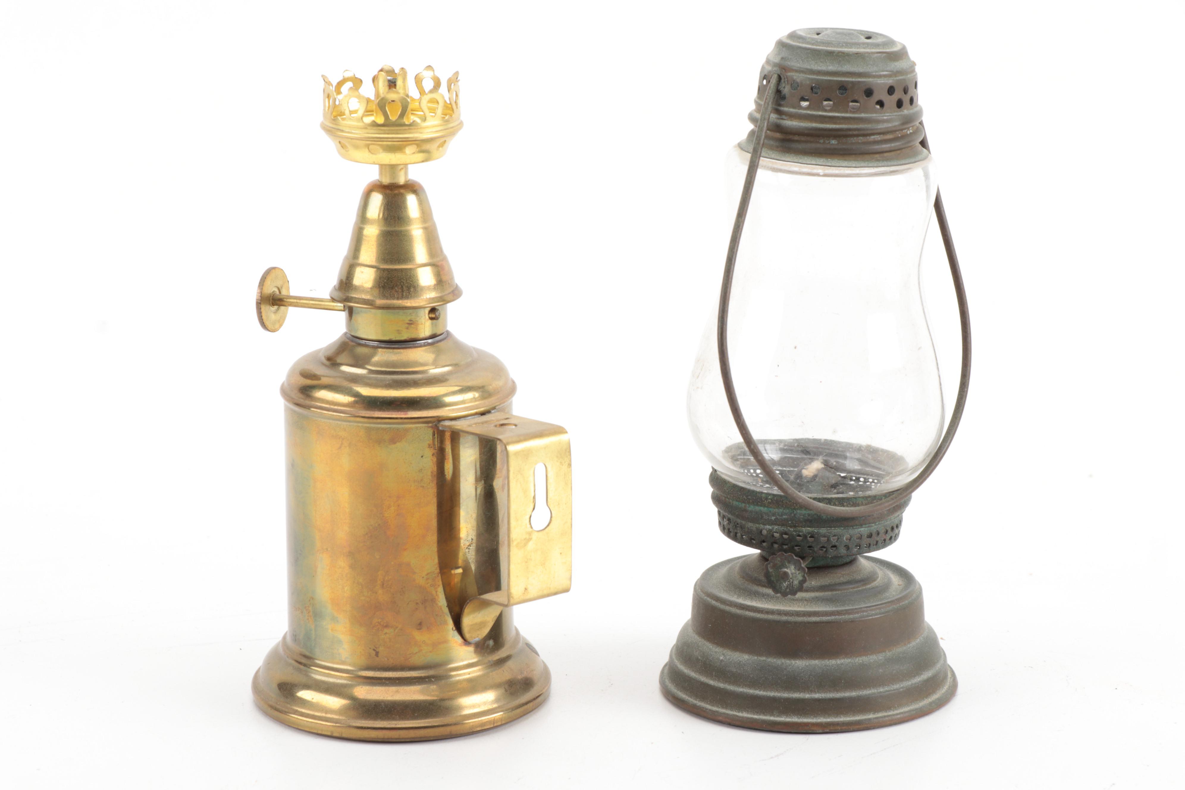 Miniature Lanterns-Lamps Including Vapo-Cresolene Whooping Cough Aide, 1900s