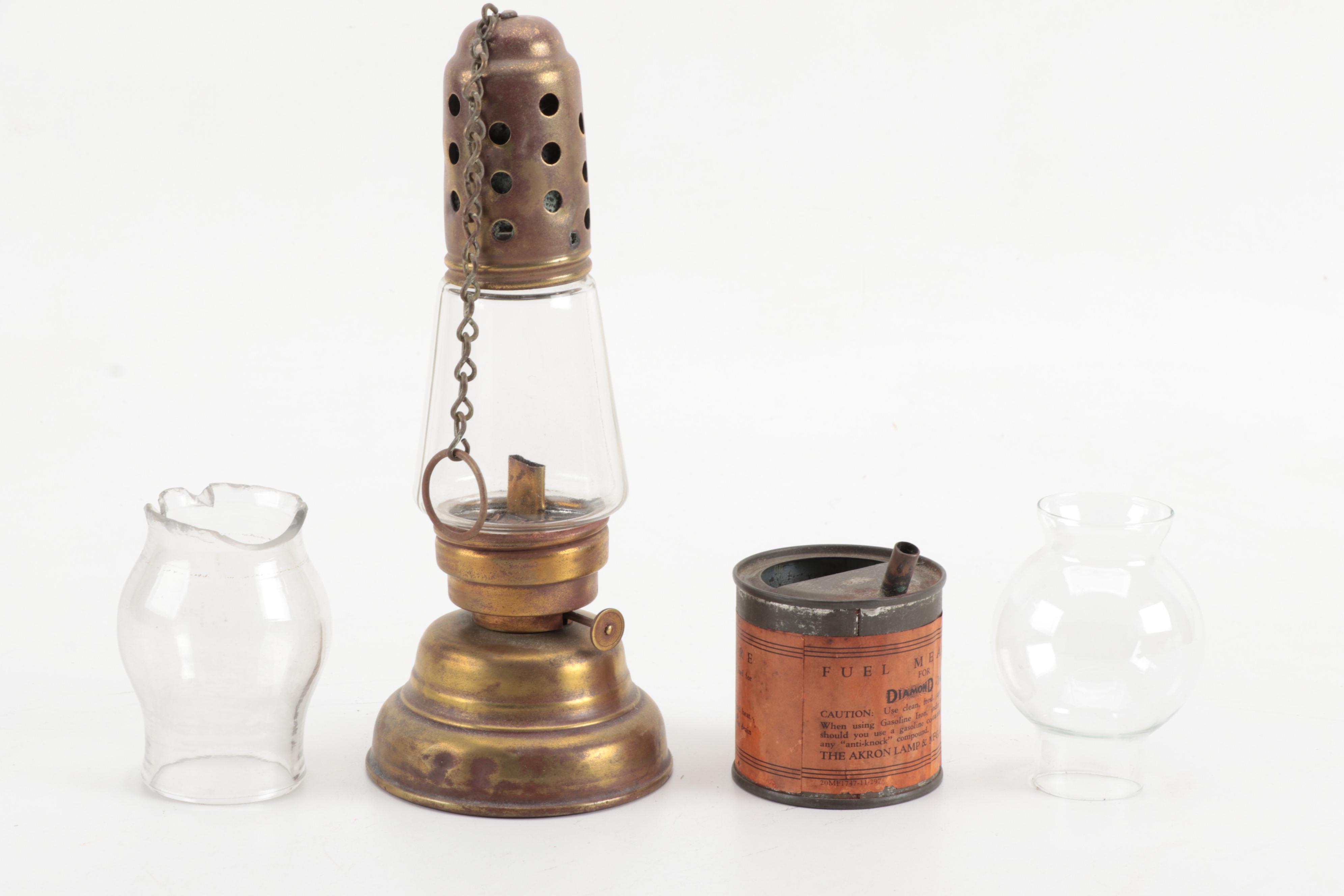 Miniature Lanterns-Lamps Including Vapo-Cresolene Whooping Cough Aide, 1900s