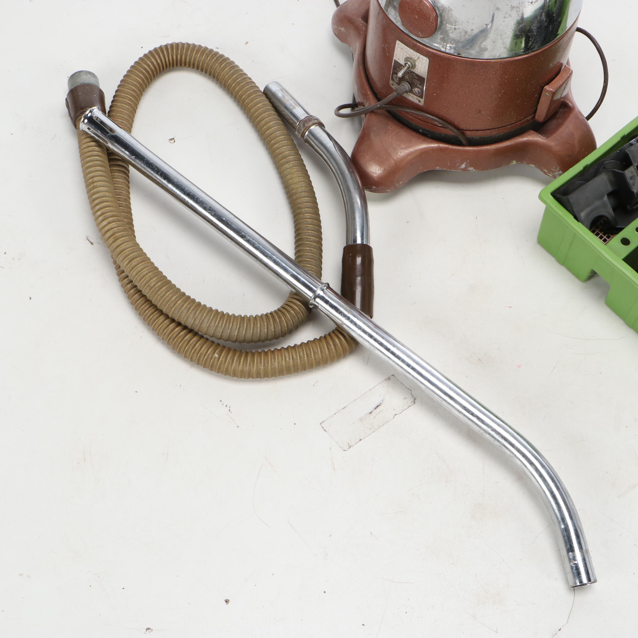 Rainbow Model D Canister Vacuum with Attachments, Mid to Late 20th Century