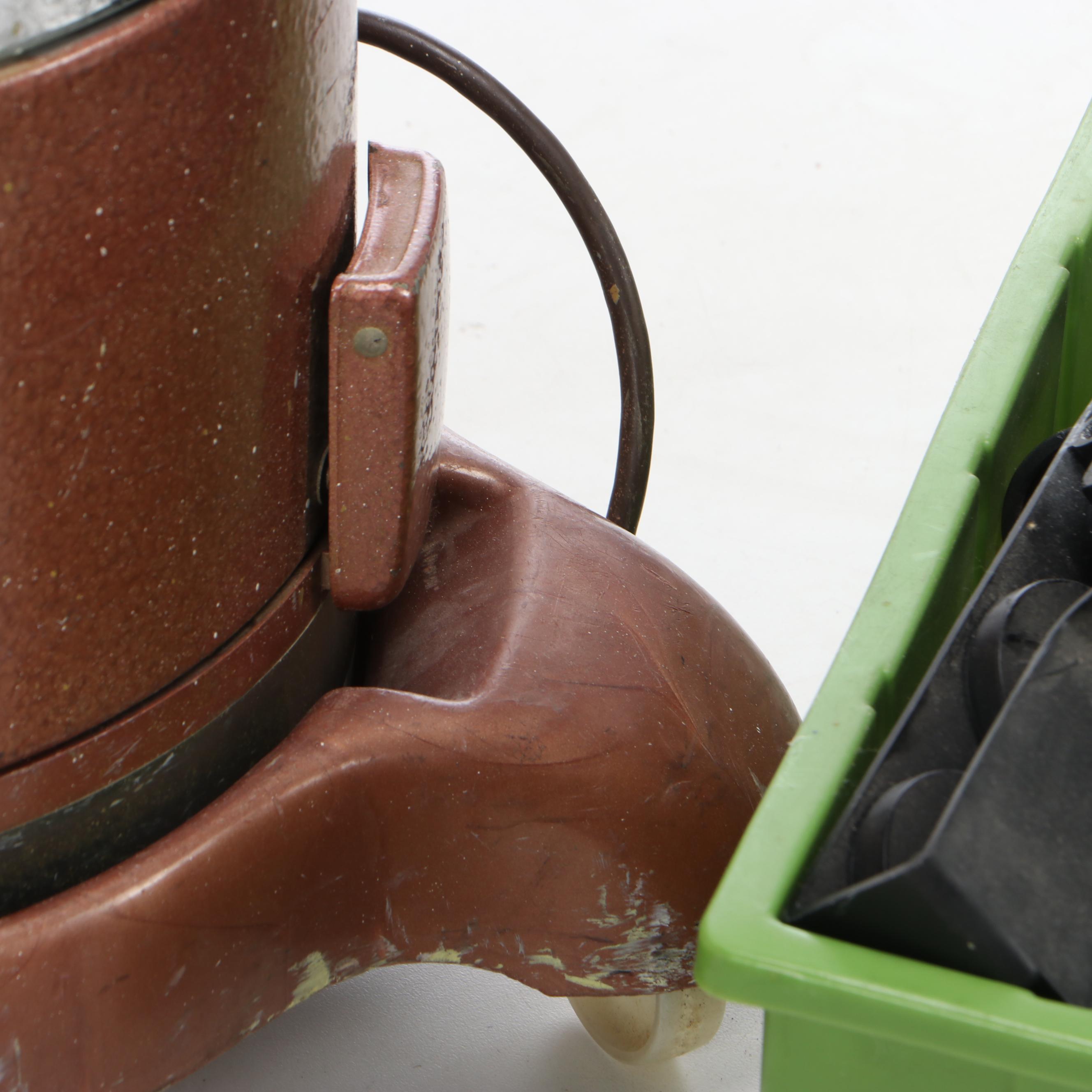 Rainbow Model D Canister Vacuum with Attachments, Mid to Late 20th Century