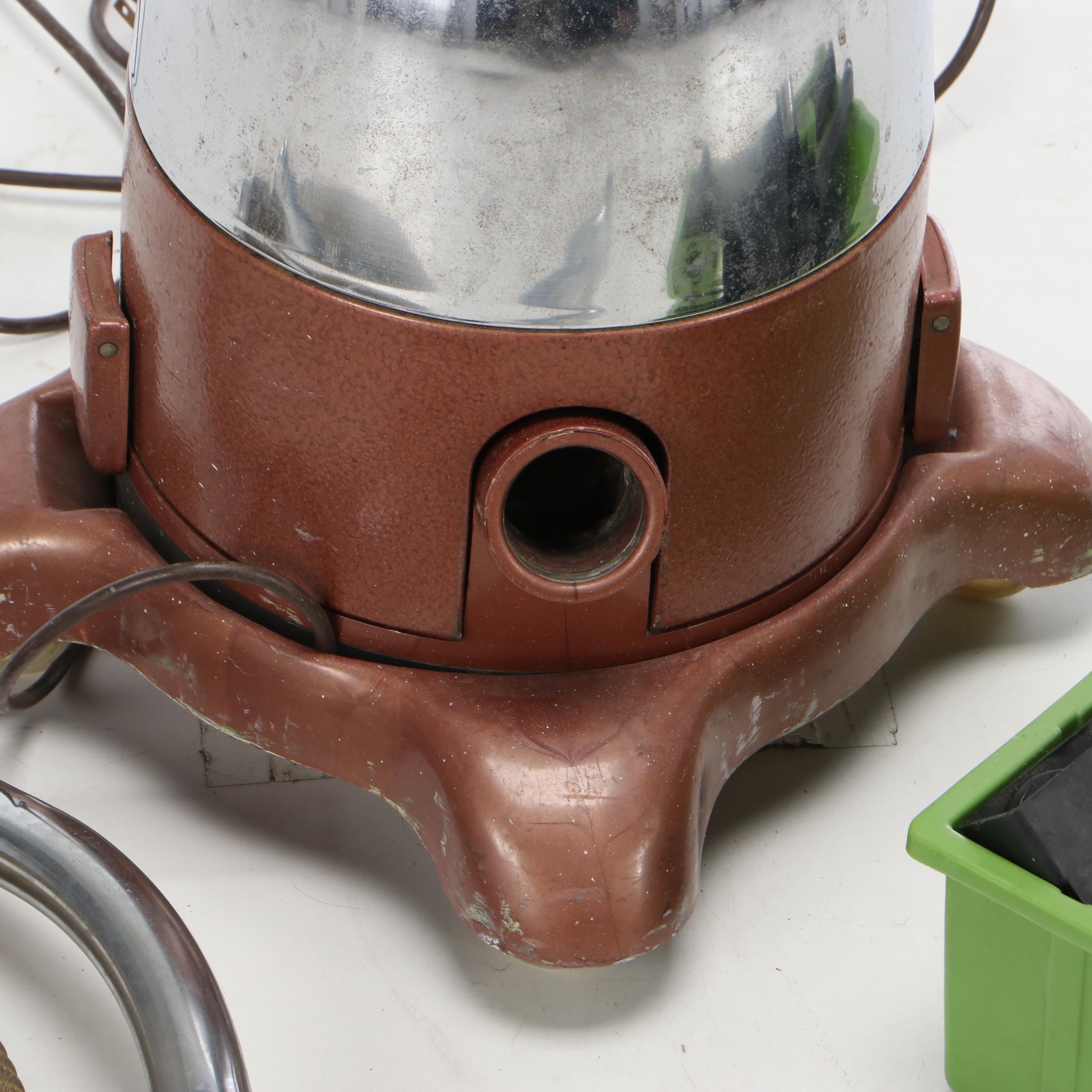 Rainbow Model D Canister Vacuum with Attachments, Mid to Late 20th Century