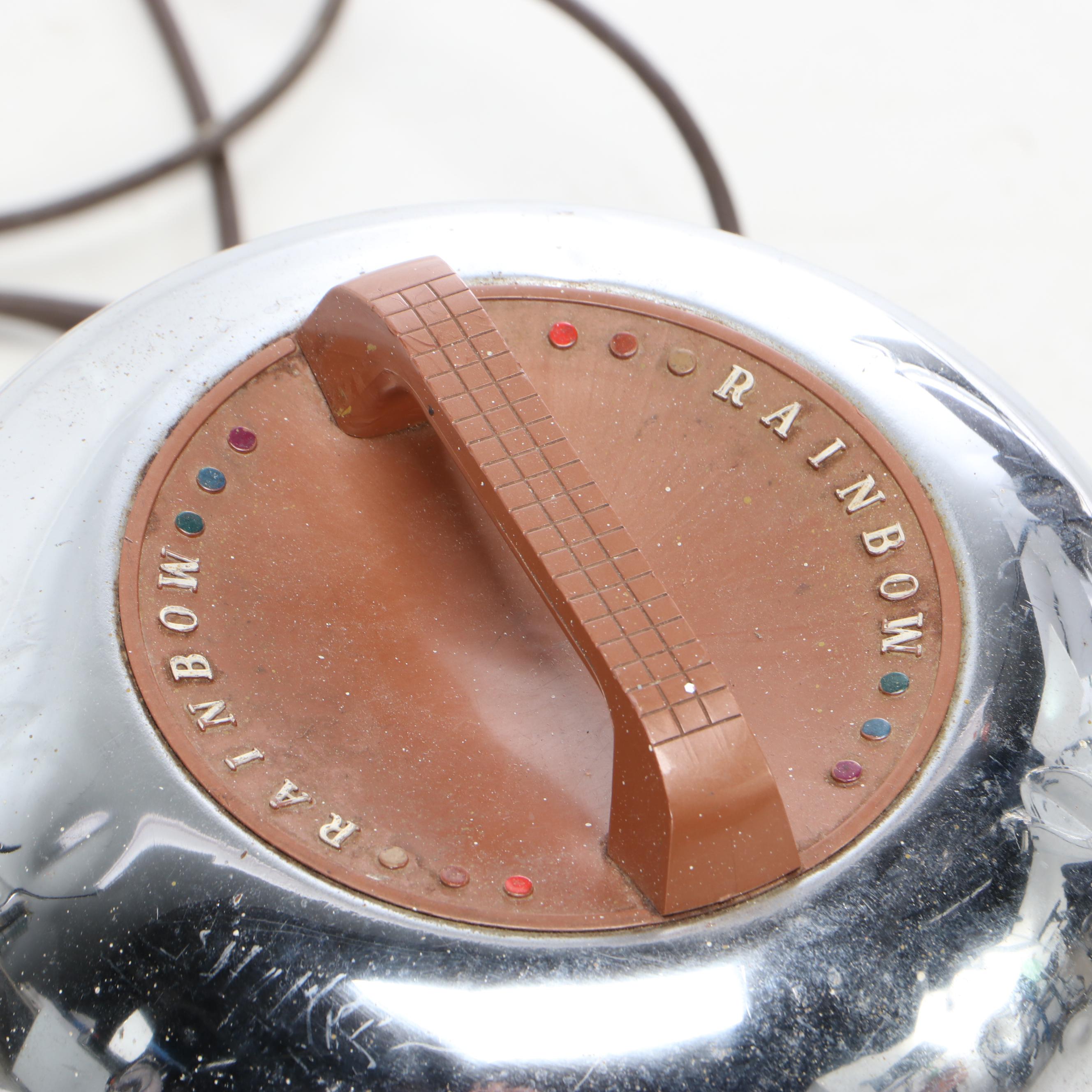 Rainbow Model D Canister Vacuum with Attachments, Mid to Late 20th Century