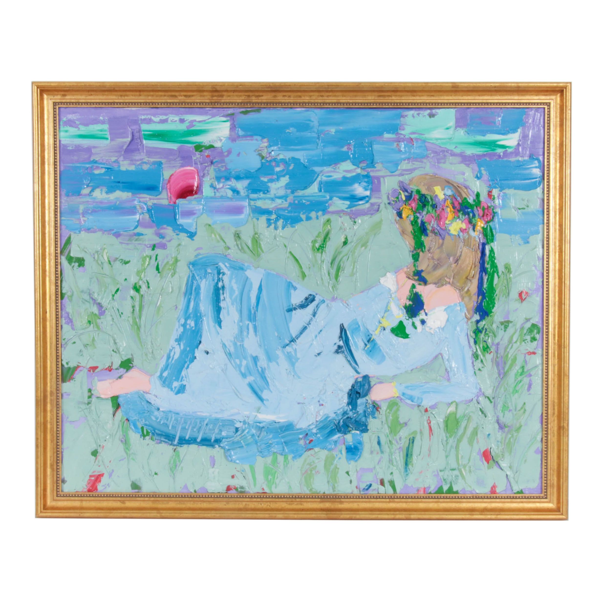 Gayle Gillette Hummel Oil Painting "The Burning House"