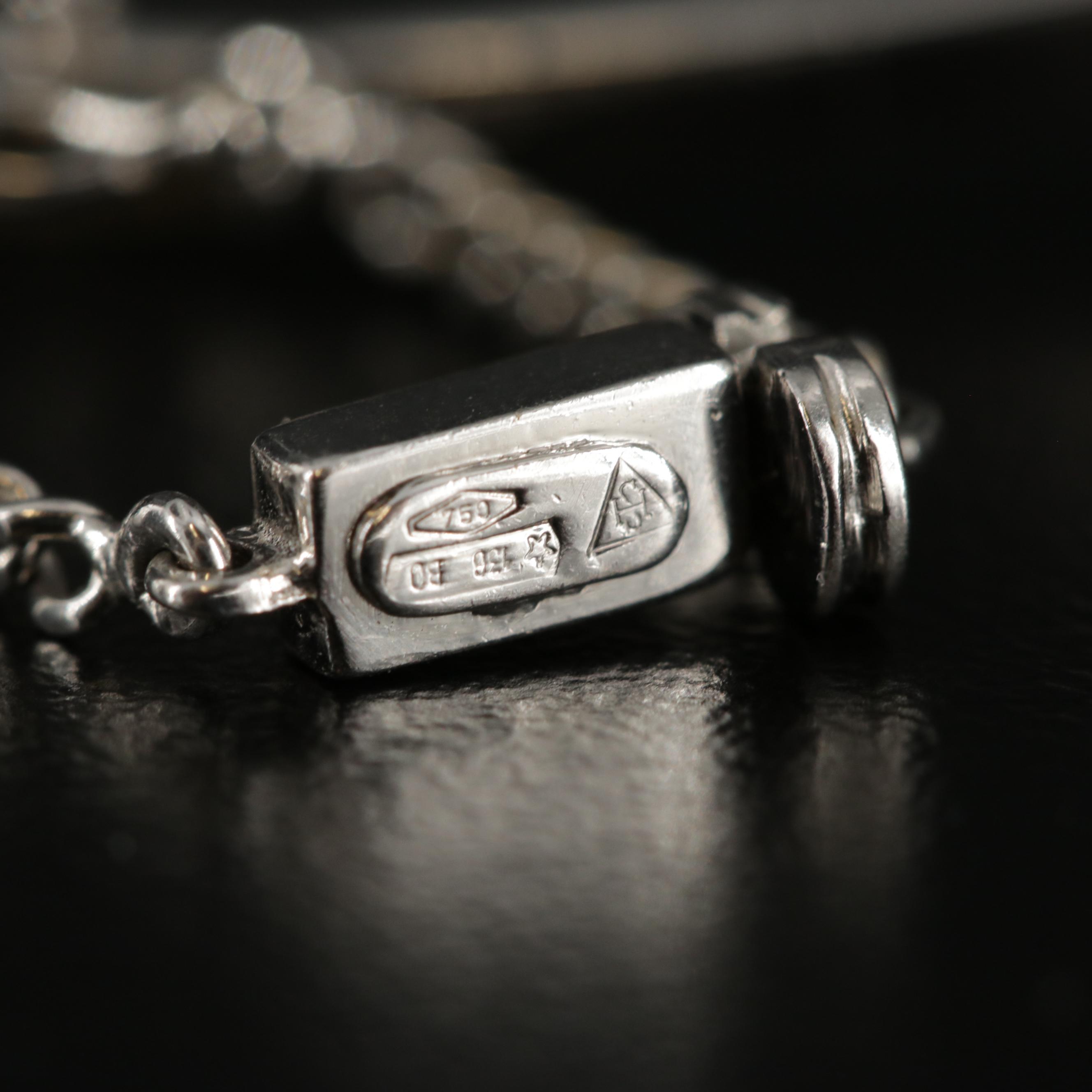 Stefan Hafner 18K White Gold 12.53 CTW Diamond Choker