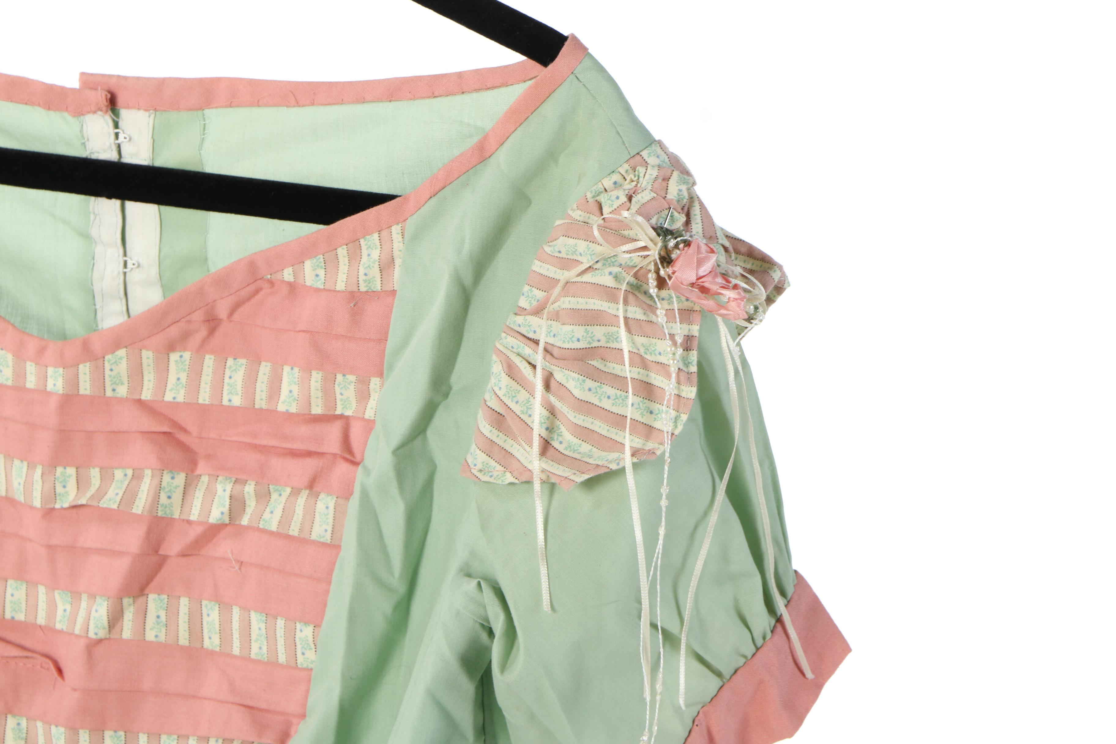 Reenactment Civil War Day Dresses with Hoop Skirt