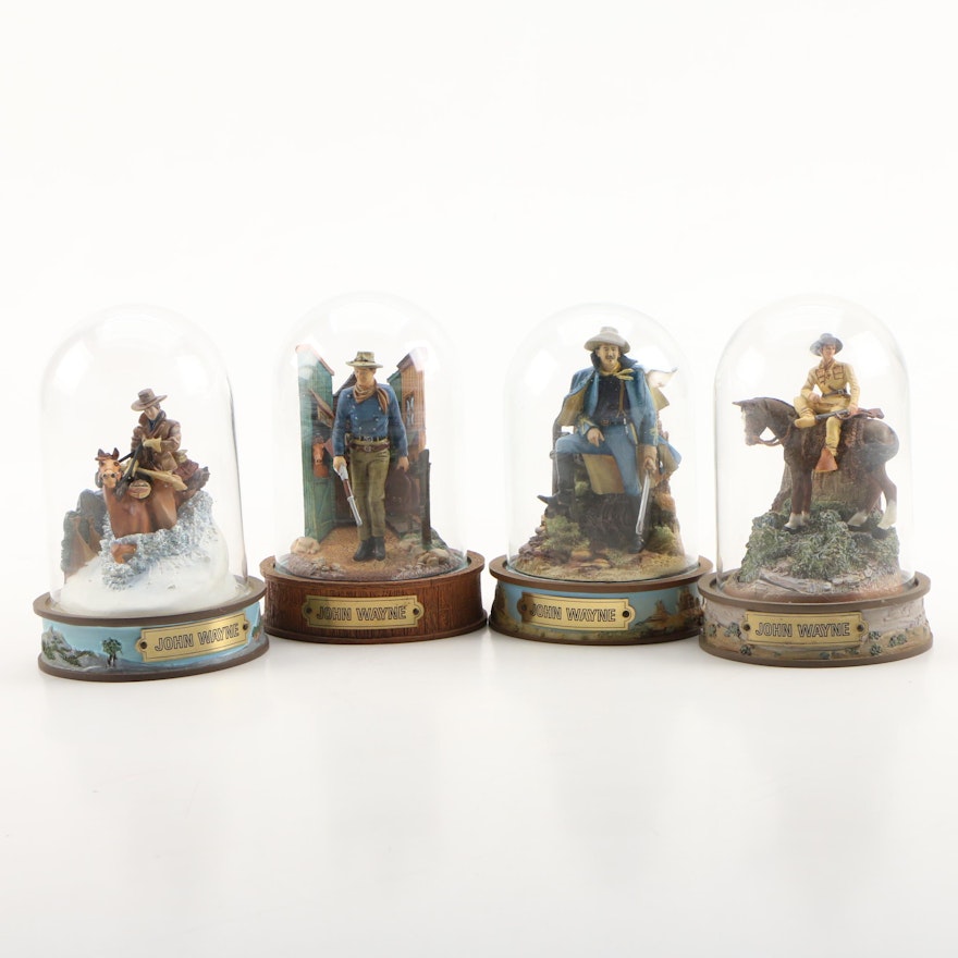 Hand-Painted Resin Limited Edition John Wayne Figurines