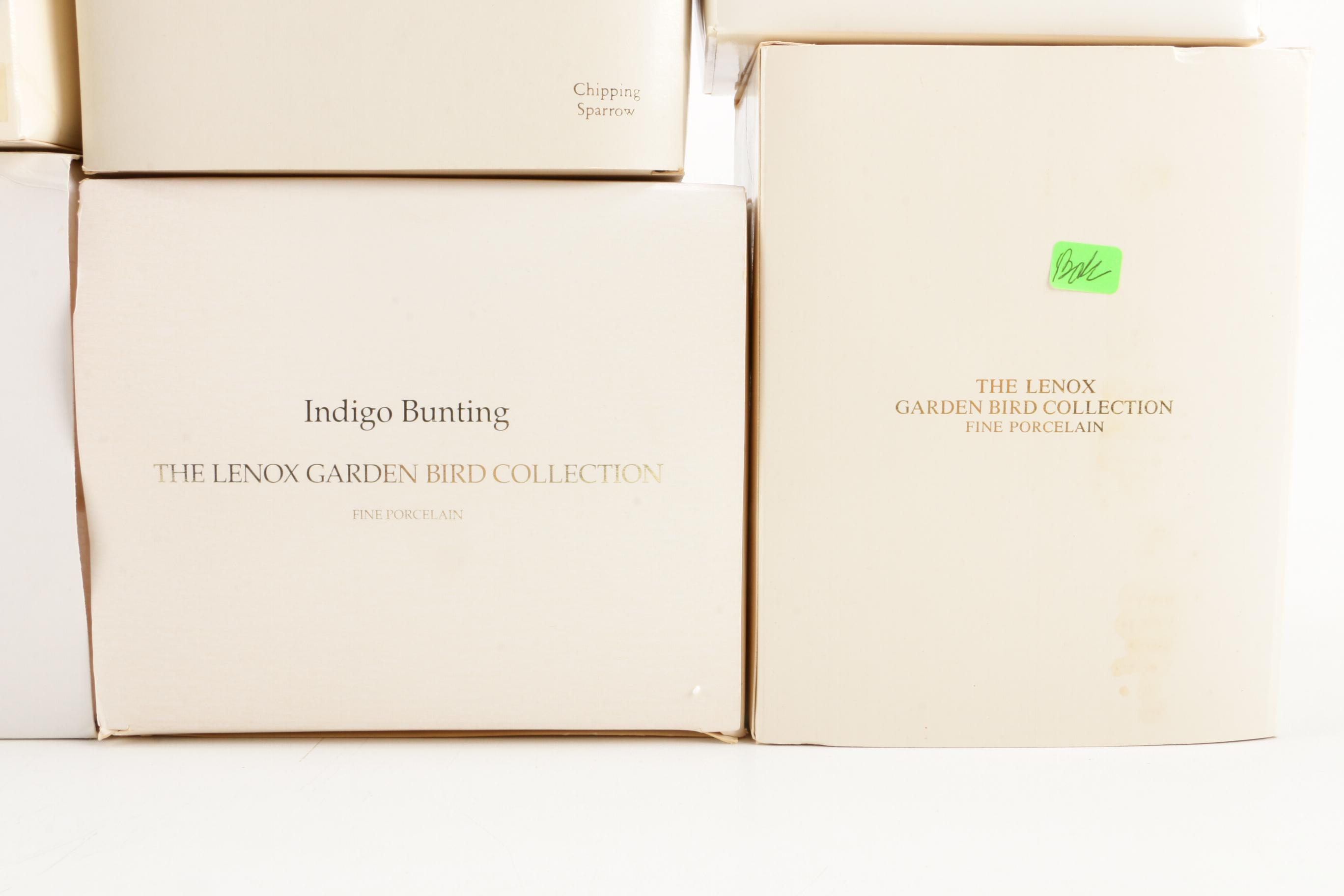 Lenox "Garden Bird Sculpture Collection" Porcelain Figurines