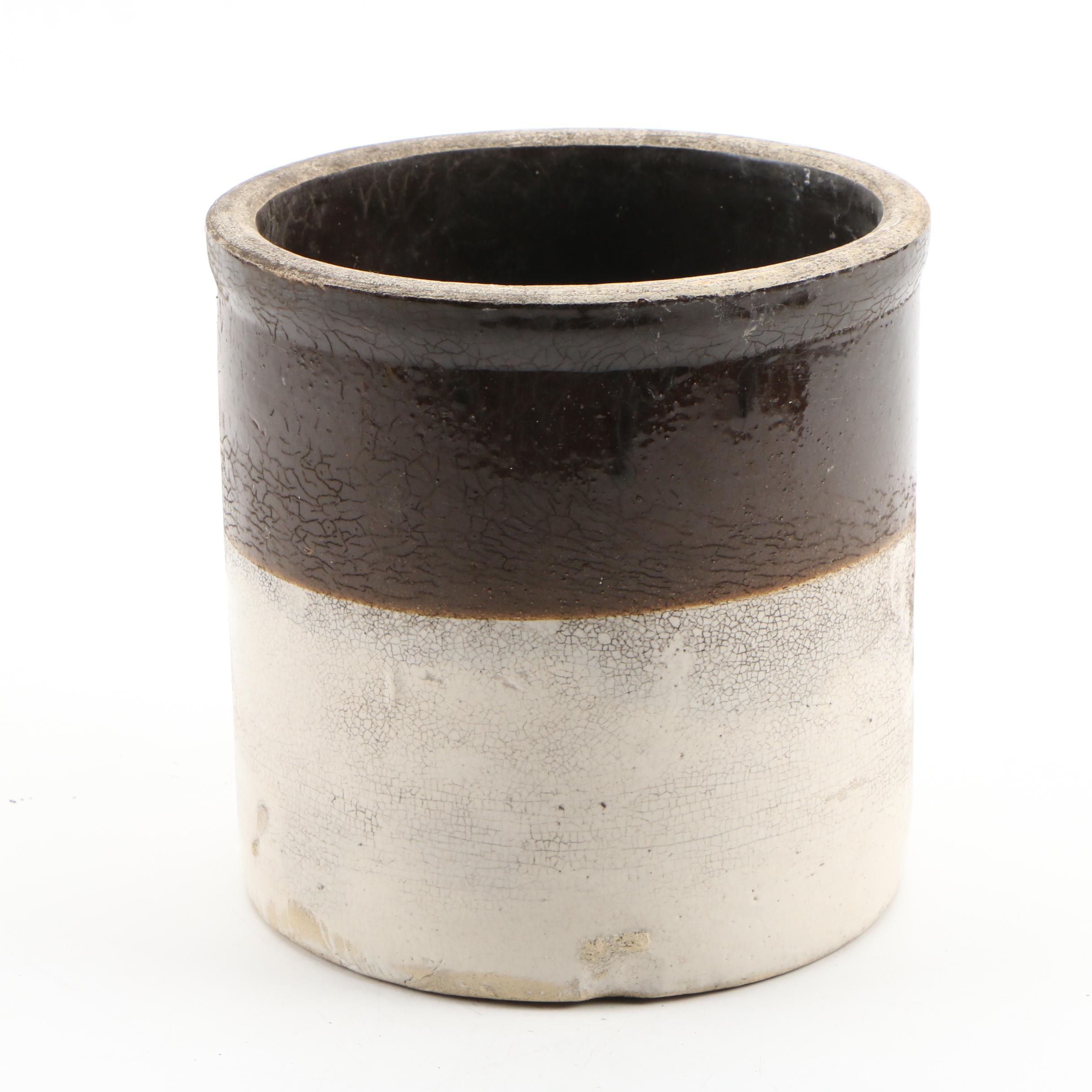 Stoneware 3 Gallon Jug and Stoneware Crock, Vintage