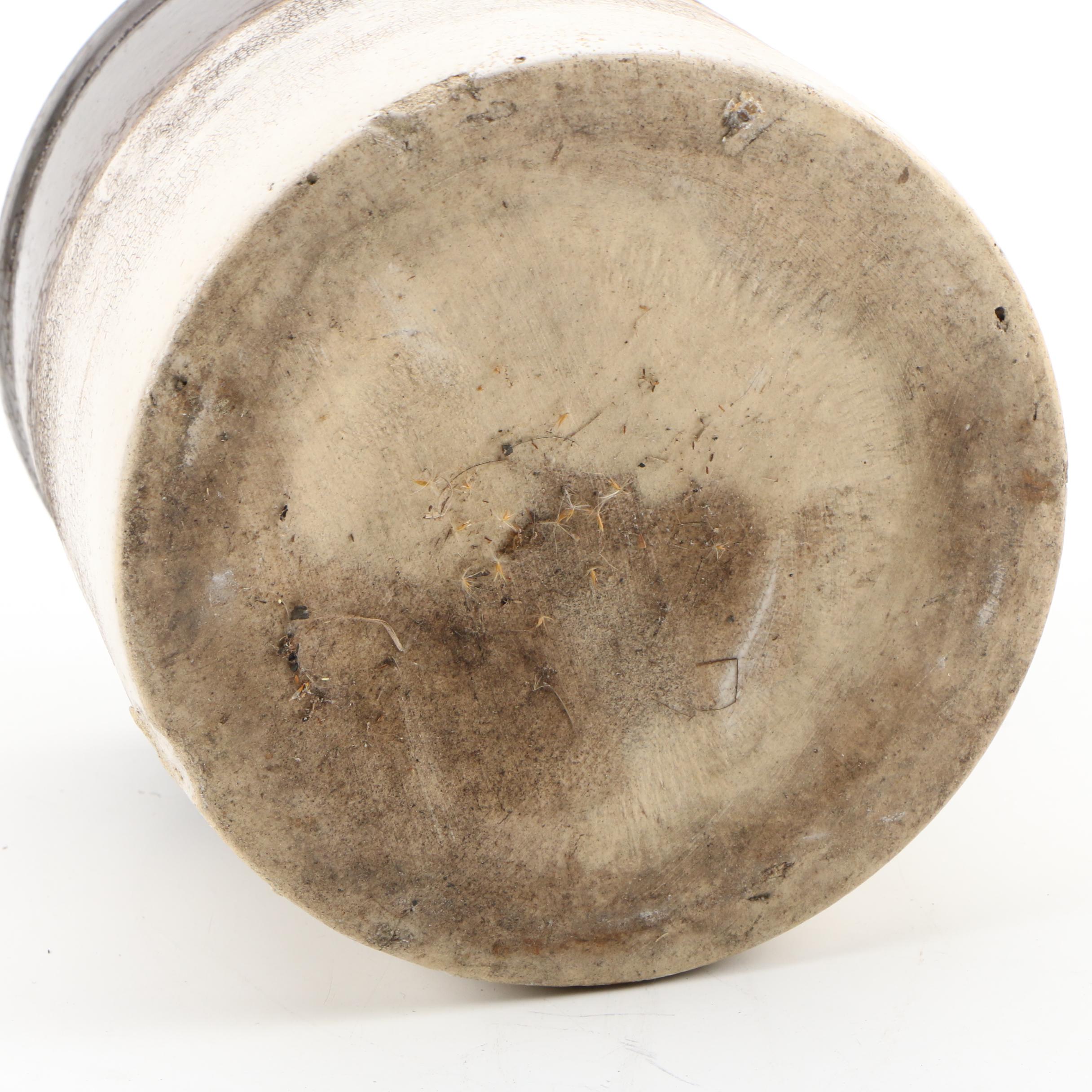 Stoneware 3 Gallon Jug and Stoneware Crock, Vintage