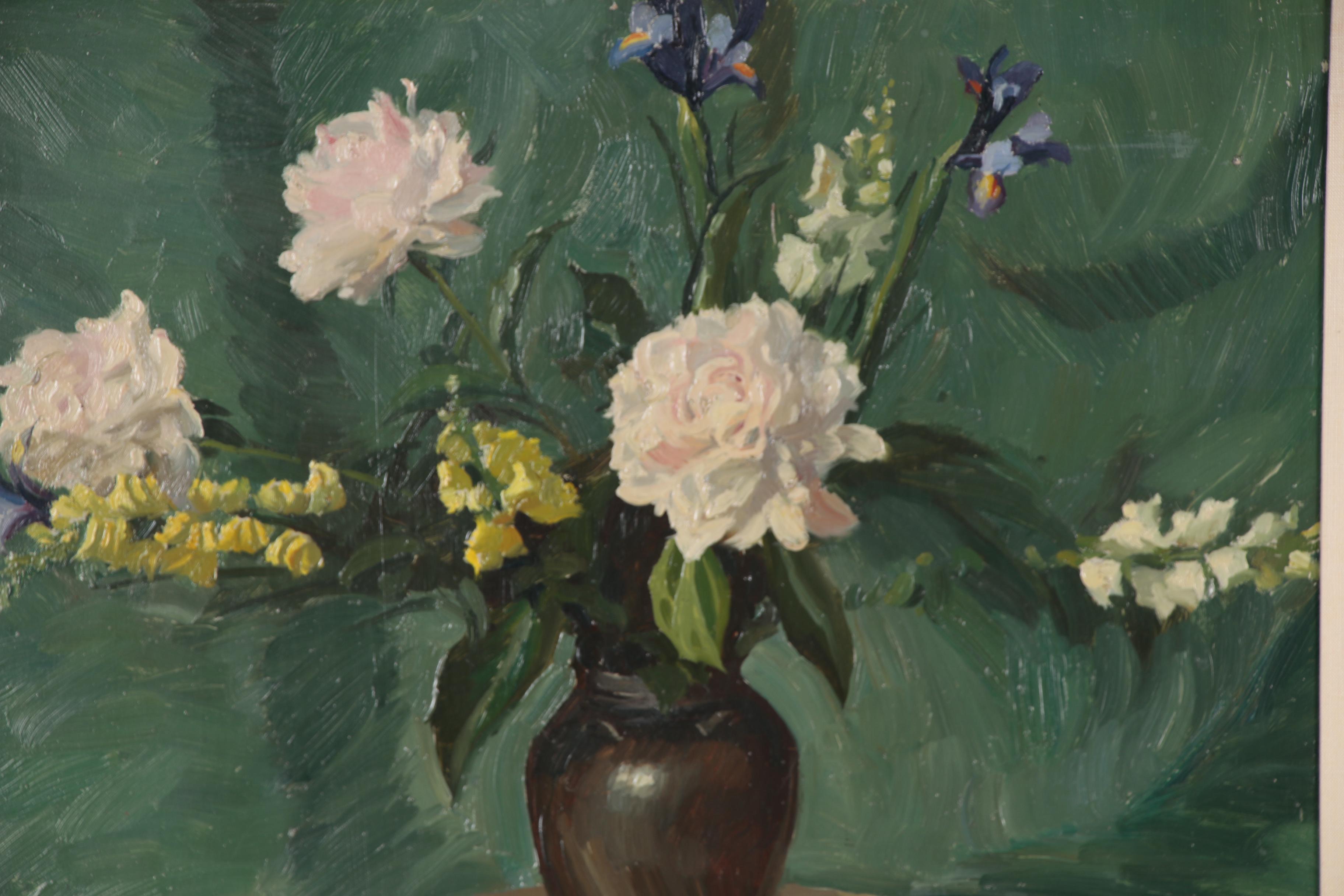 Edmond J. Fitzgerald Still Life Oil Painting, Mid 20th Century