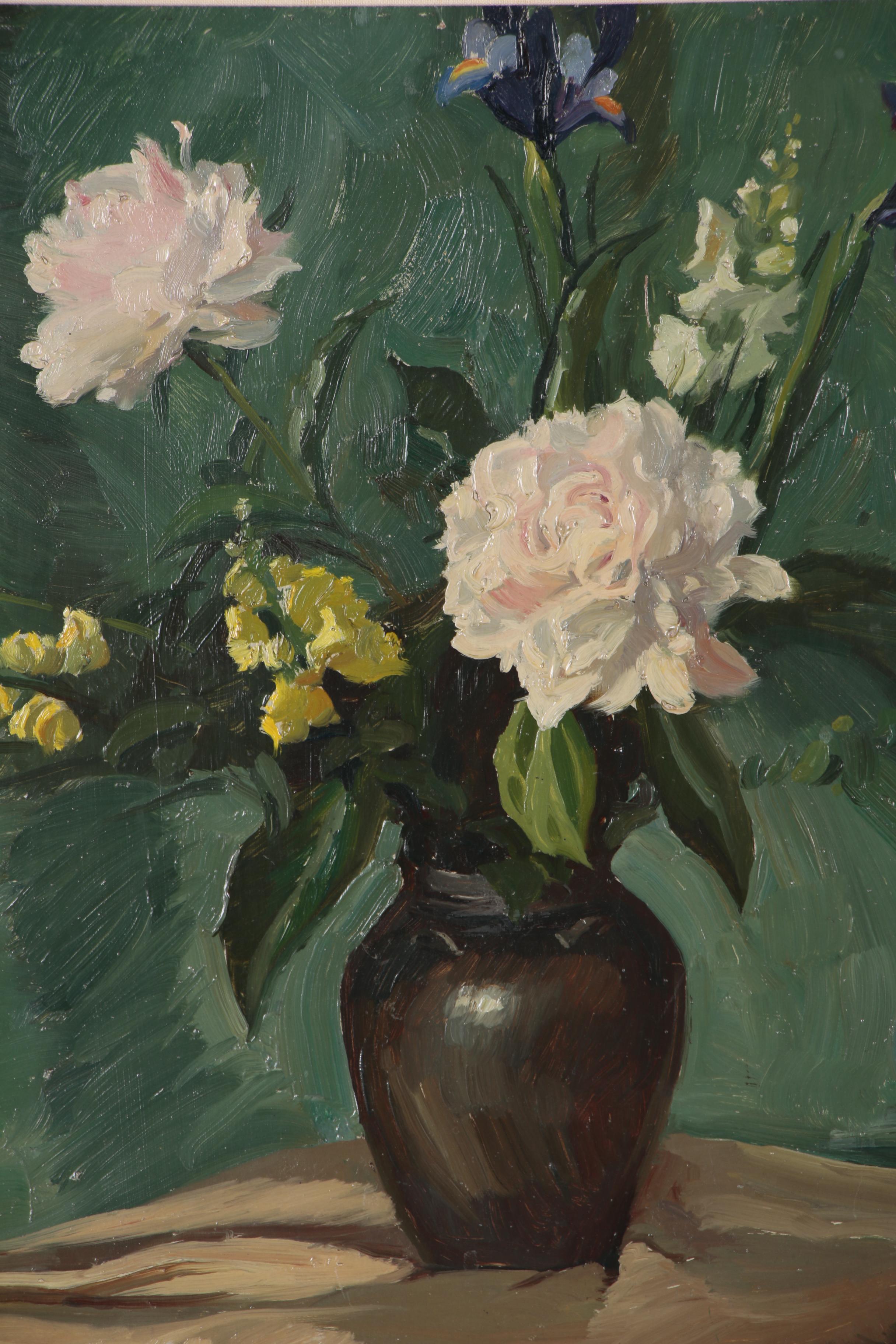 Edmond J. Fitzgerald Still Life Oil Painting, Mid 20th Century