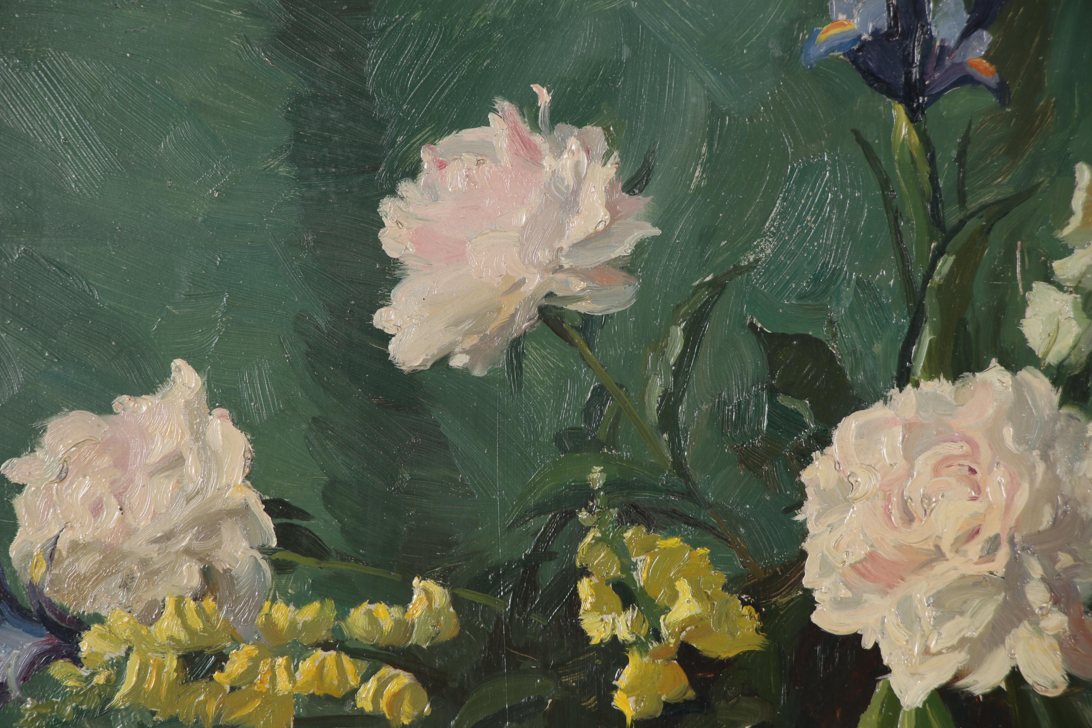 Edmond J. Fitzgerald Still Life Oil Painting, Mid 20th Century