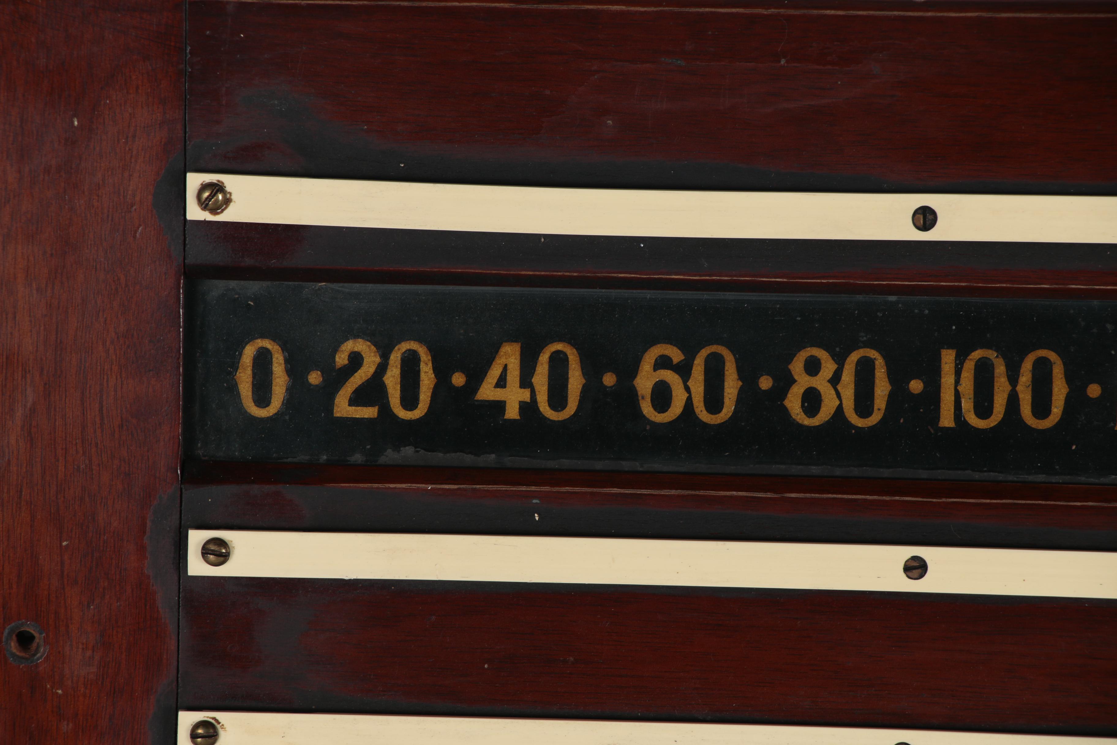 Billiards and Snooker Wall Score Board, Early to Mid 20th Century