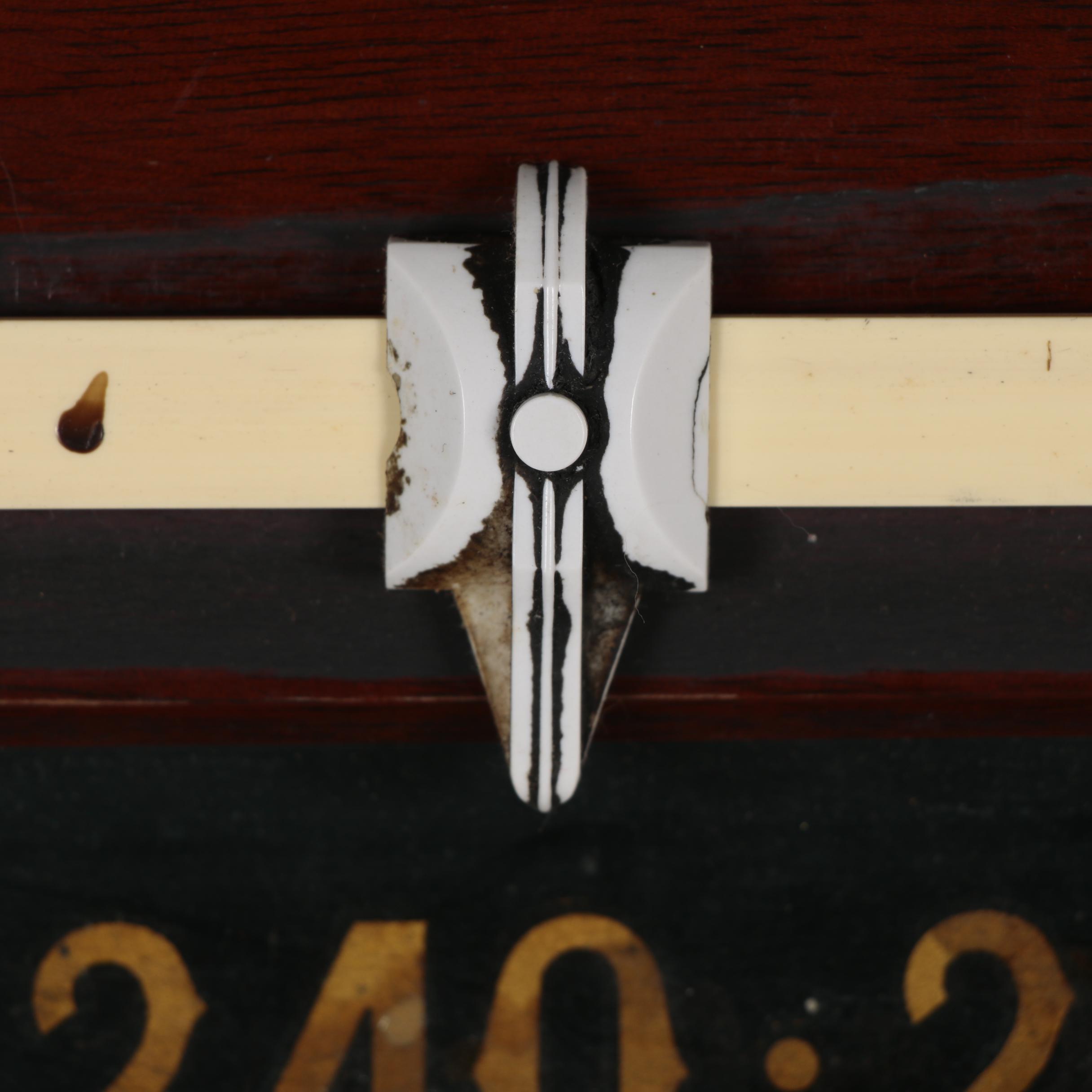 Billiards and Snooker Wall Score Board, Early to Mid 20th Century