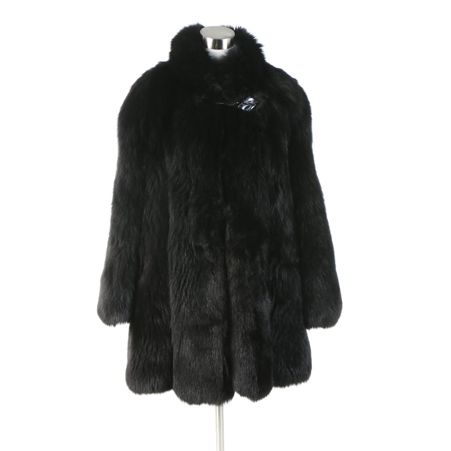 Speranza Black Fox Fur Short Coat