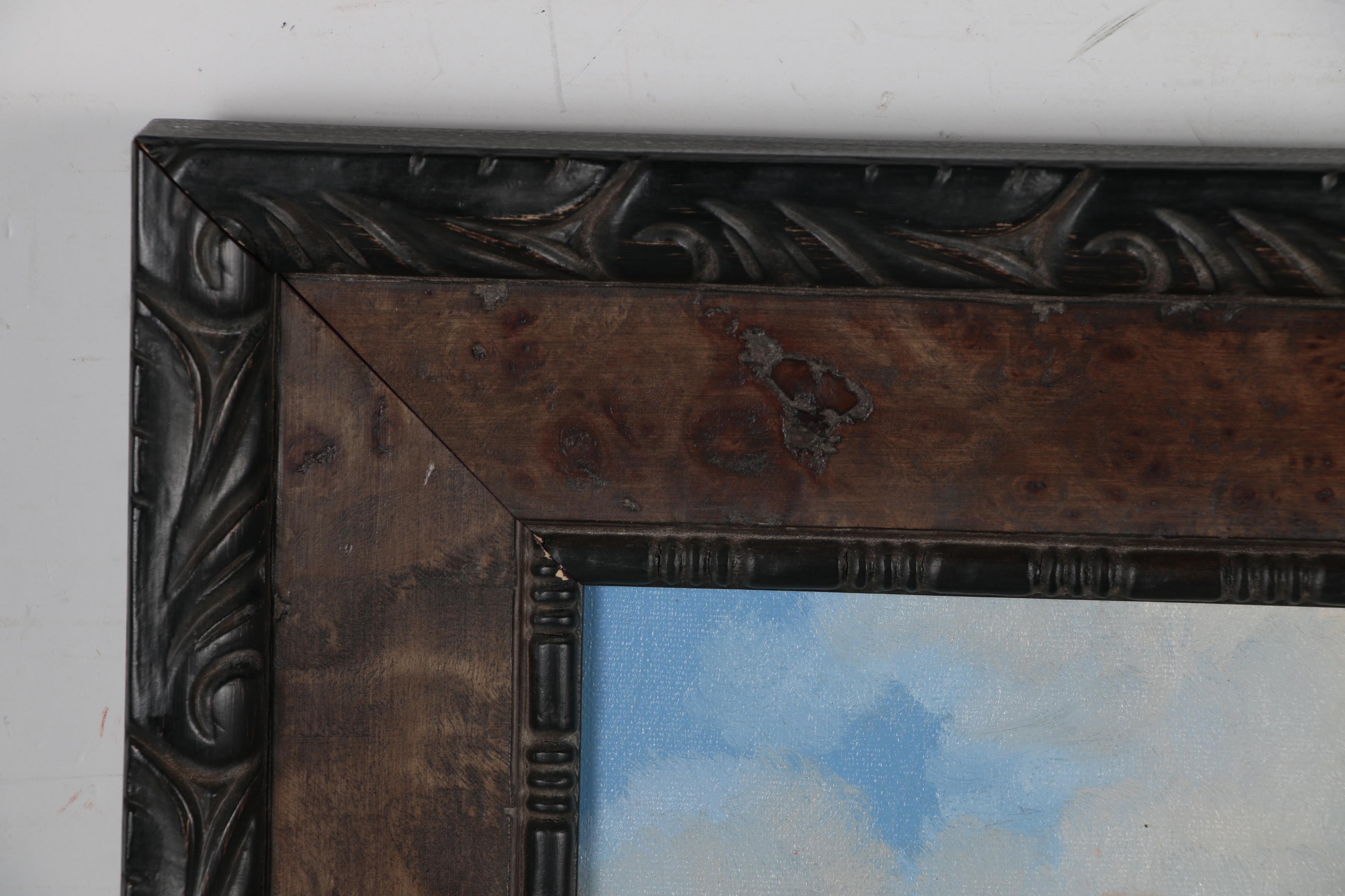 John Stanford Oil Painting of Stage Coach Scene