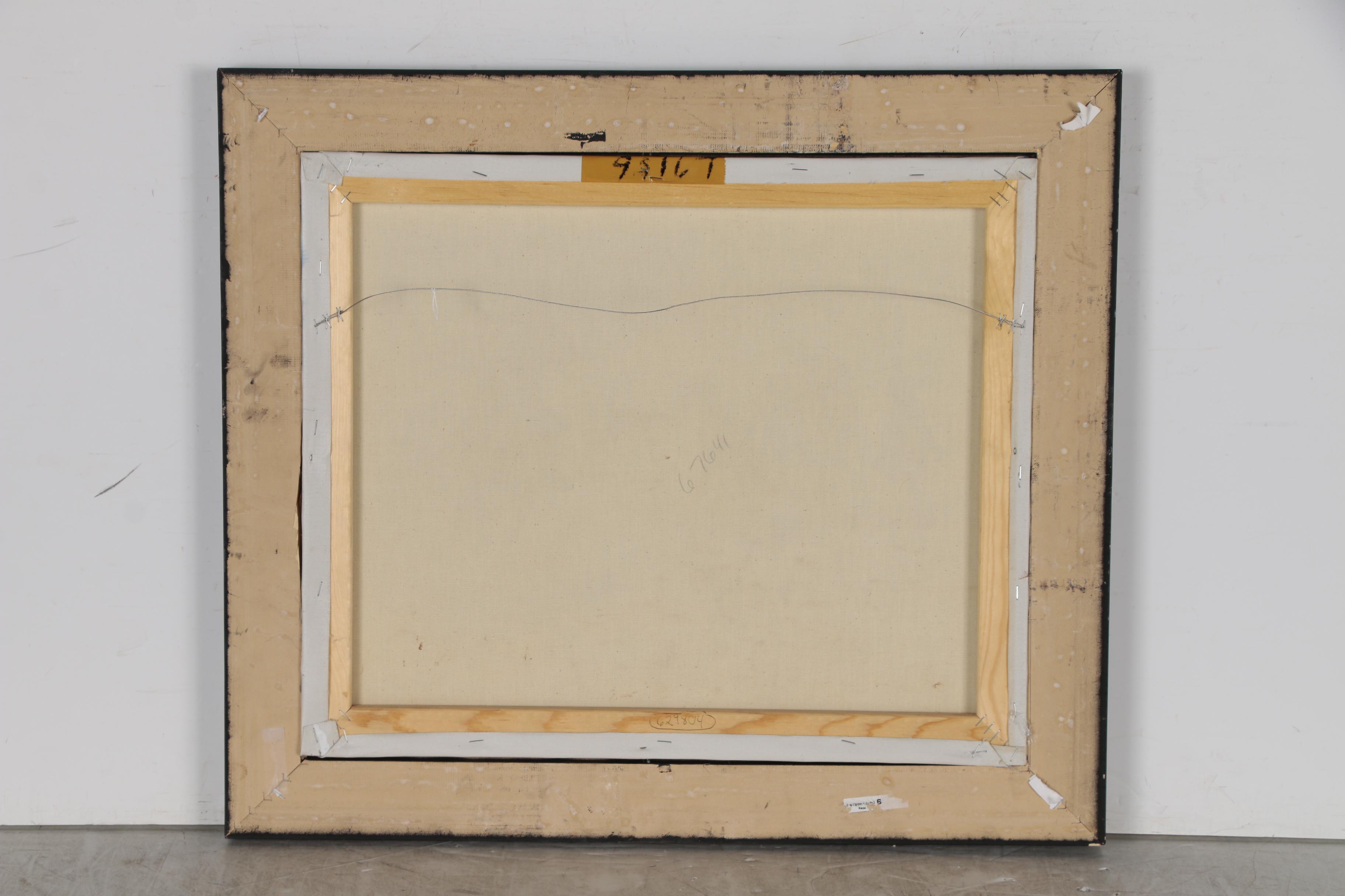 John Stanford Oil Painting of Stage Coach Scene