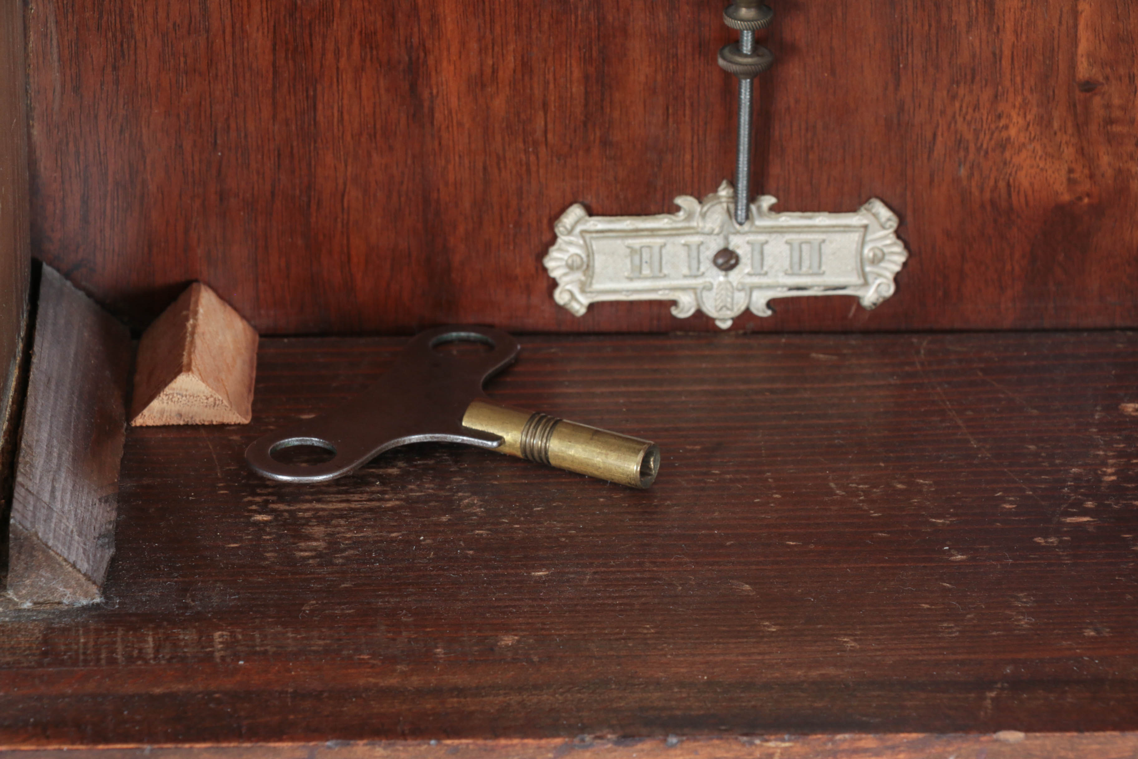 Gustav Becker German Wall Clock in Oak Case