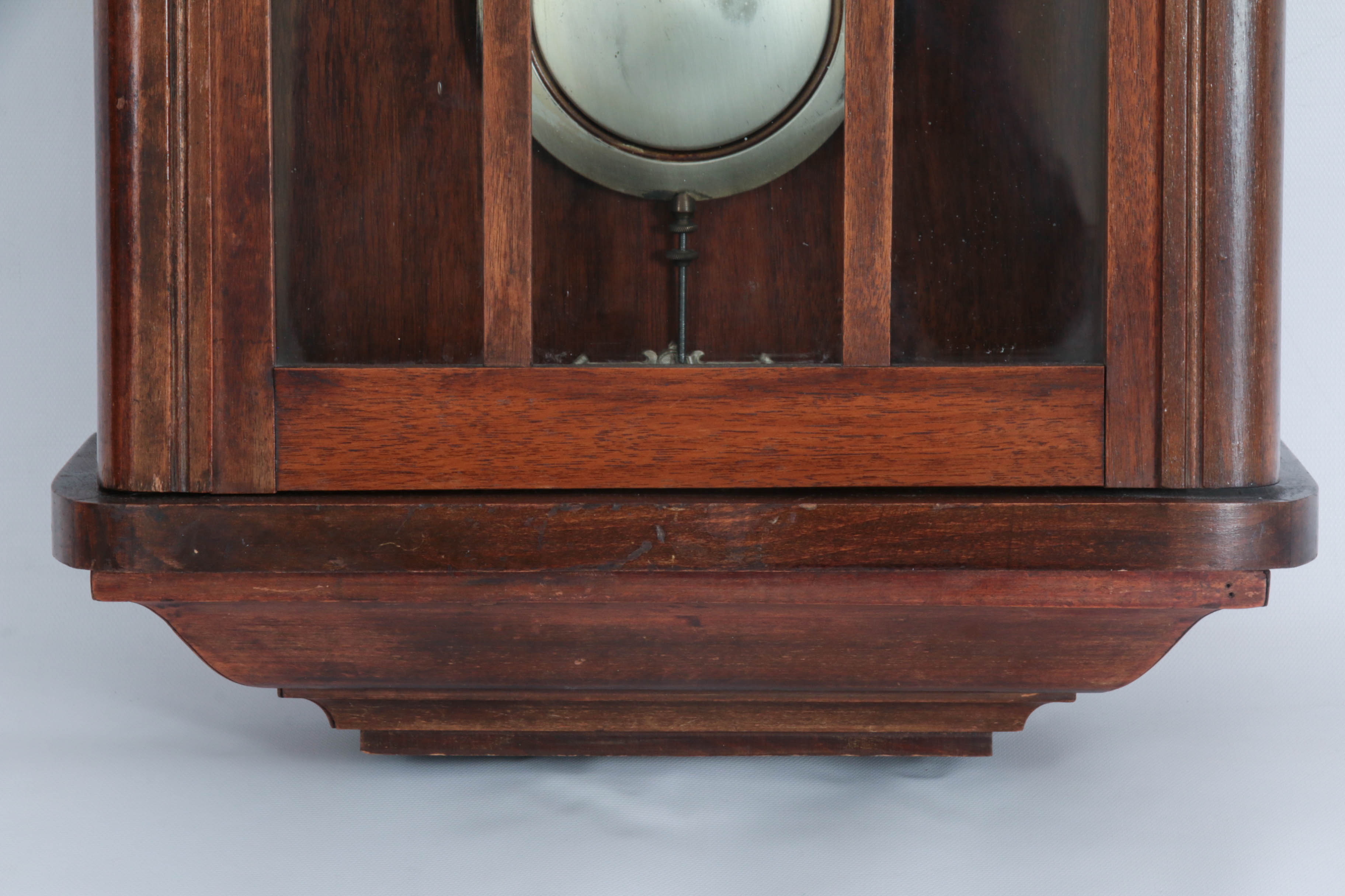 Gustav Becker German Wall Clock in Oak Case