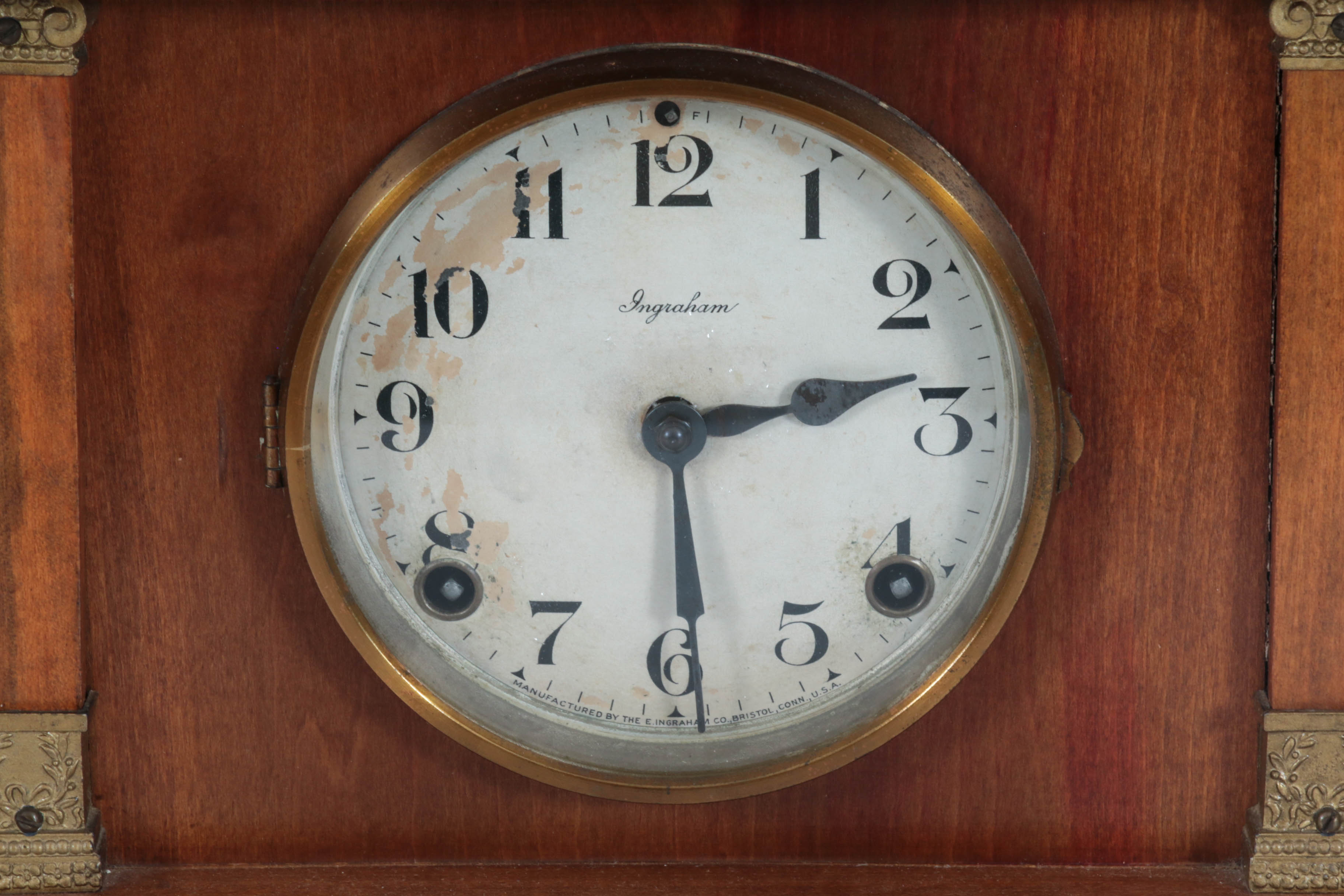 E. Ingraham & Co. Oak "Howard" Mantel Clock, Early 20th Century