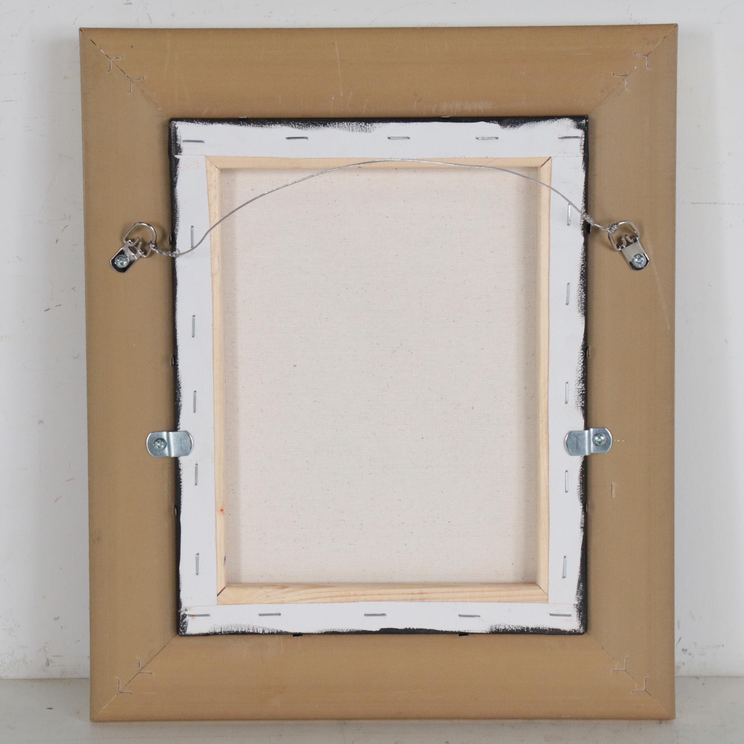 Oil Painting of Cow with Calf