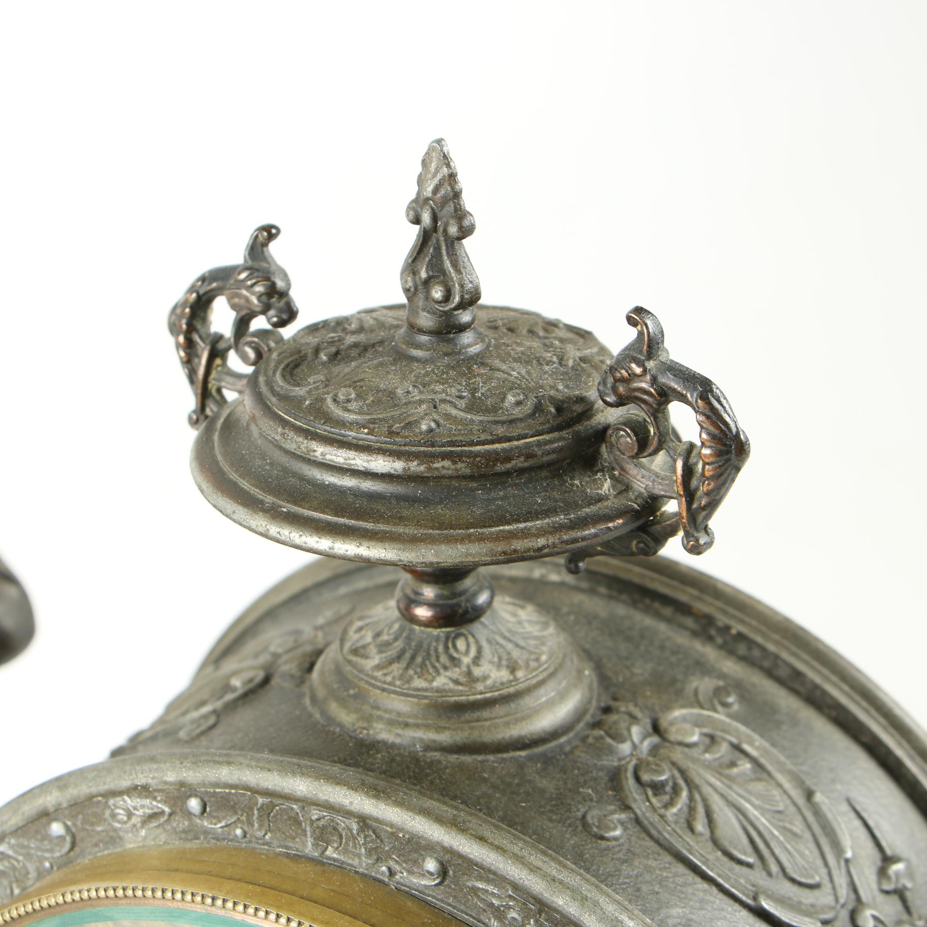 Ansonia Figural Mantle Clock of Isaac Newton