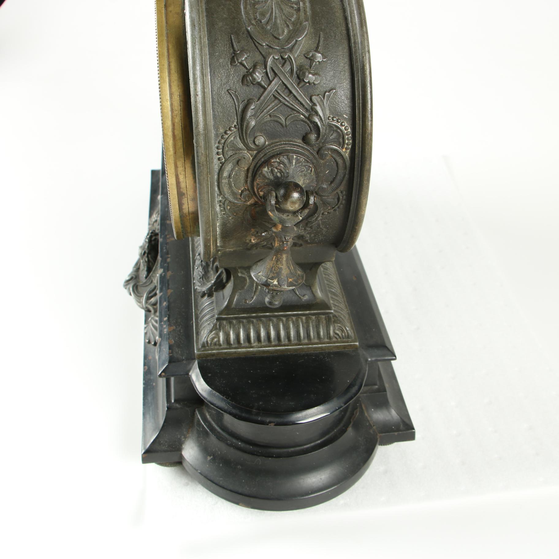 Ansonia Figural Mantle Clock of Isaac Newton