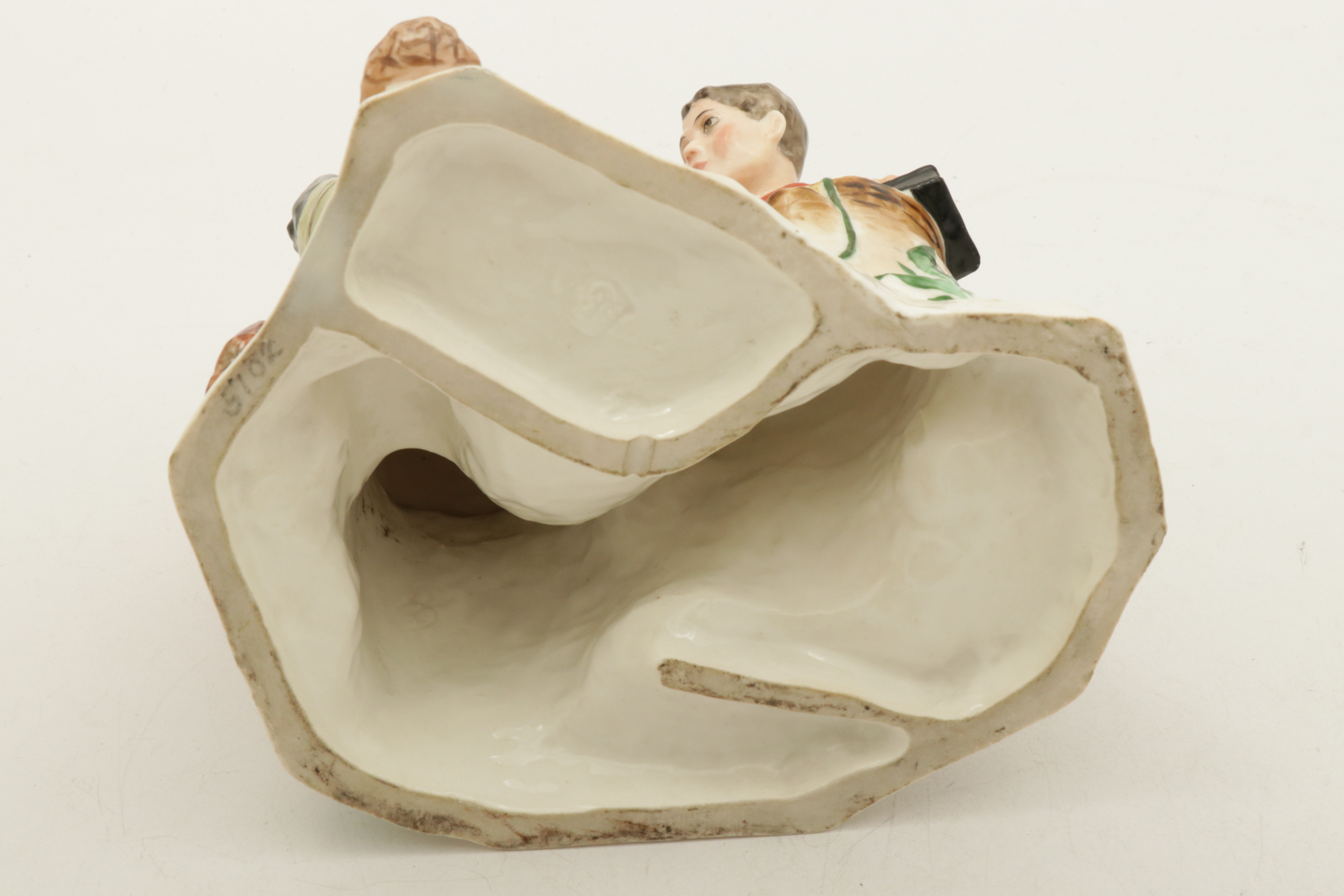 Soviet Russian Porcelain Group "Radio for the Village" by Naum Kongiser