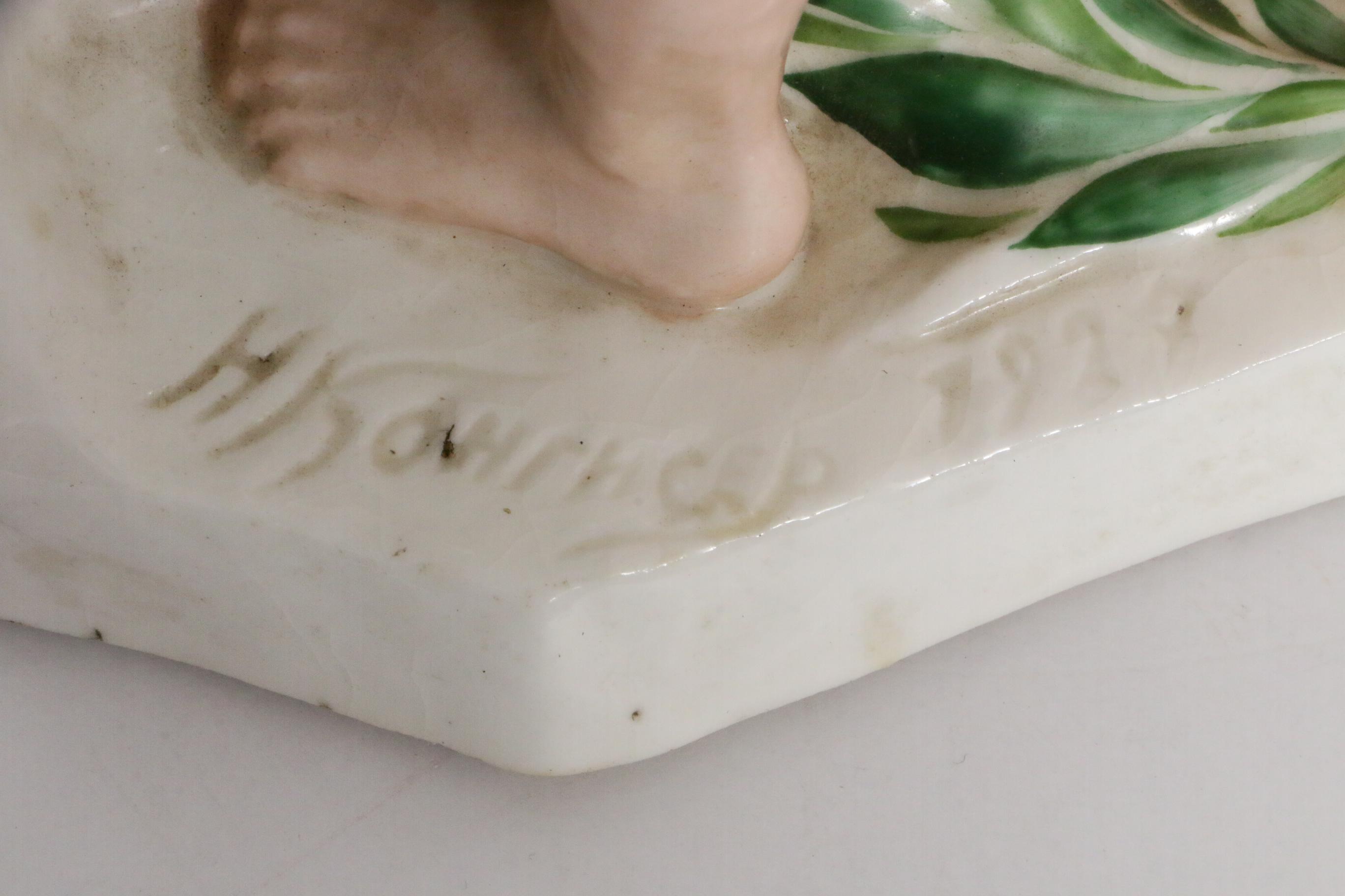 Soviet Russian Porcelain Group "Radio for the Village" by Naum Kongiser