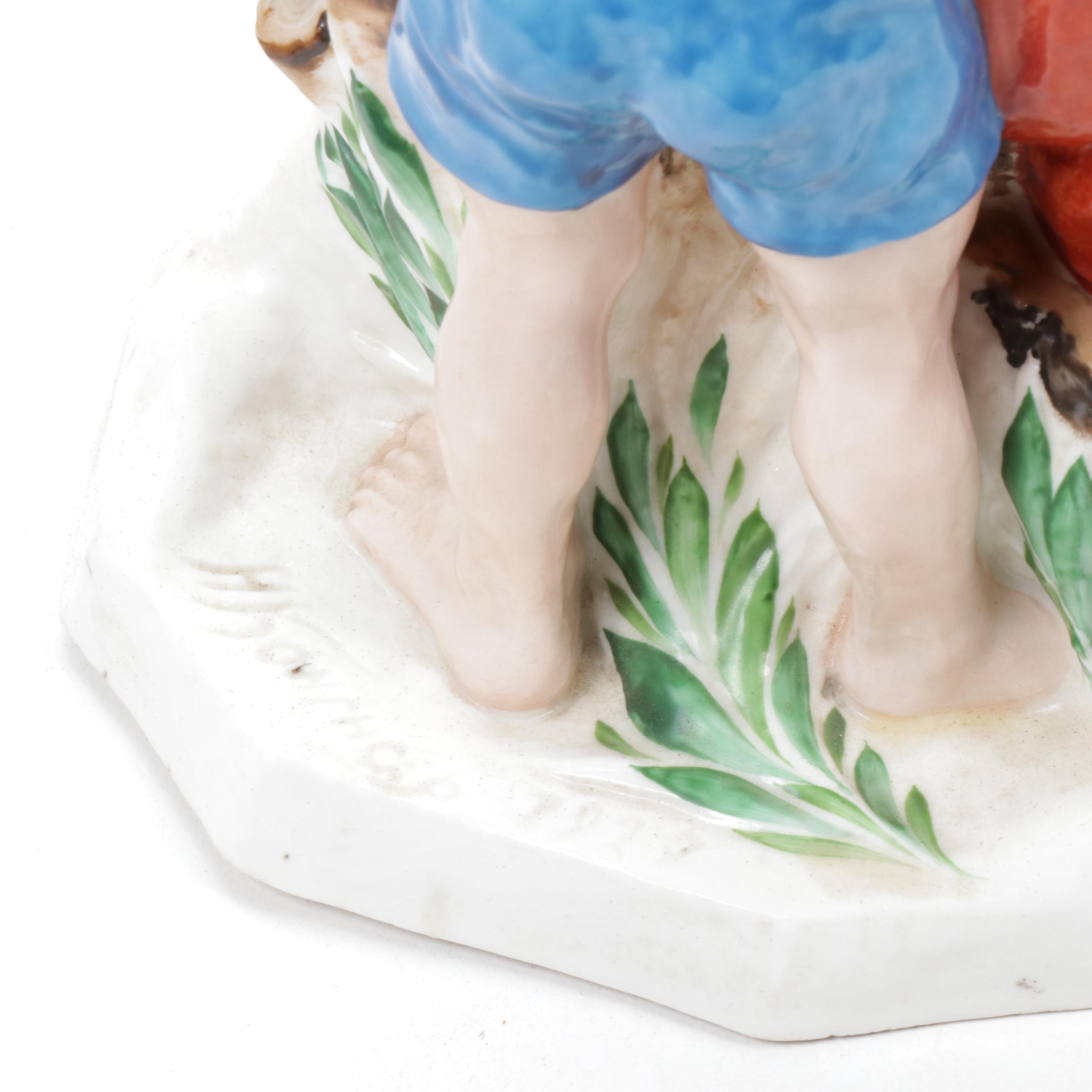 Soviet Russian Porcelain Group "Radio for the Village" by Naum Kongiser