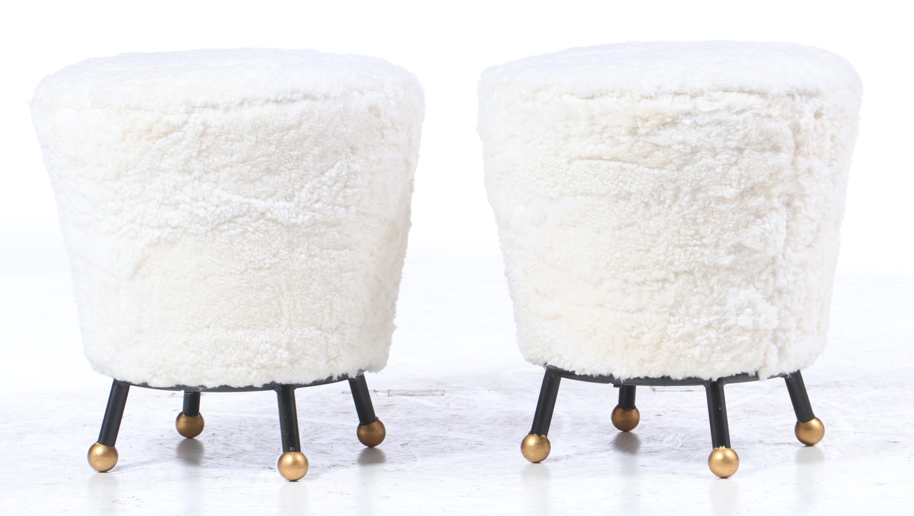 Safavieh "Oriana" Retro Upholstered Ottomans, Contemporary