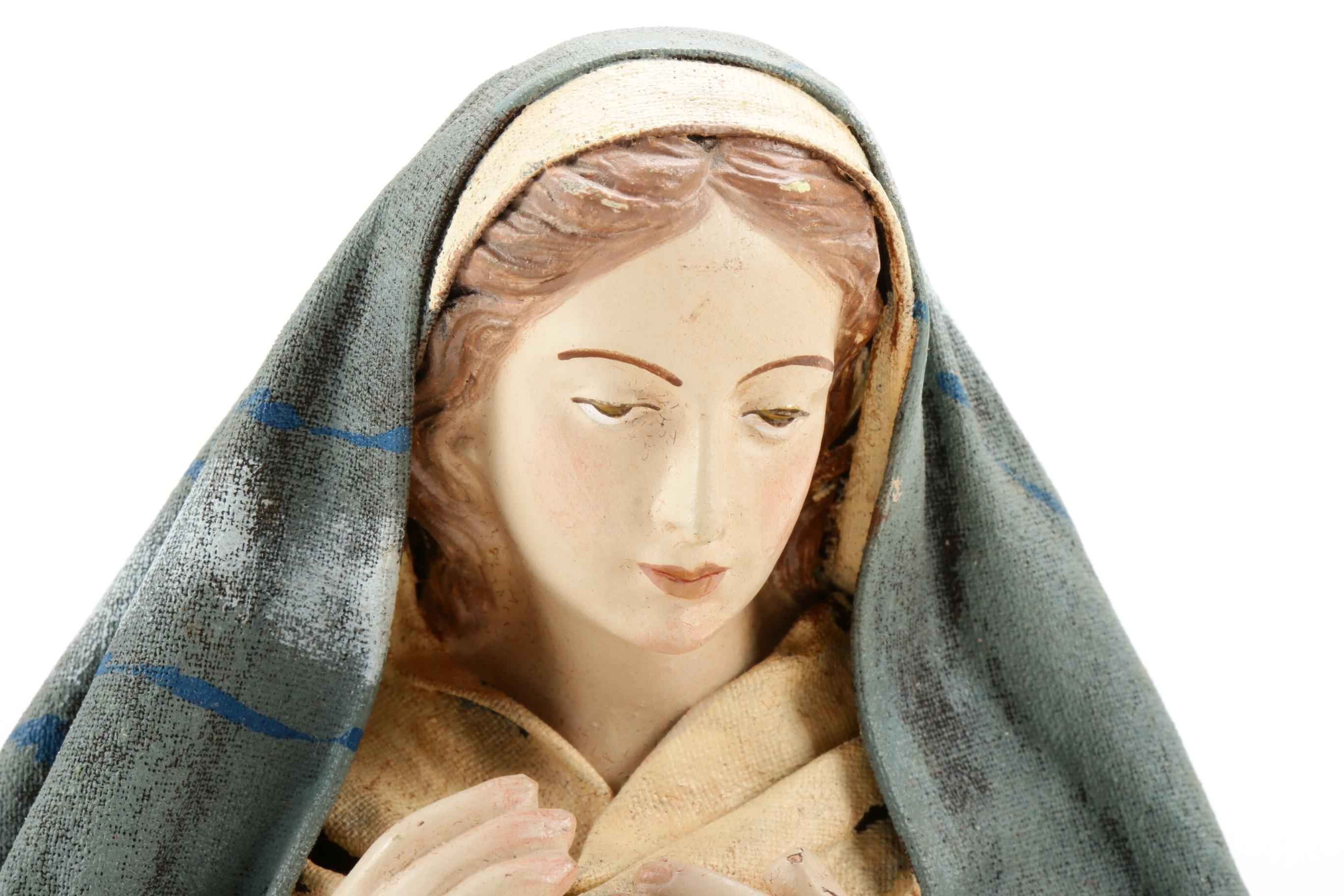 Handcrafted J. Puig Llobera Nativity Figurines