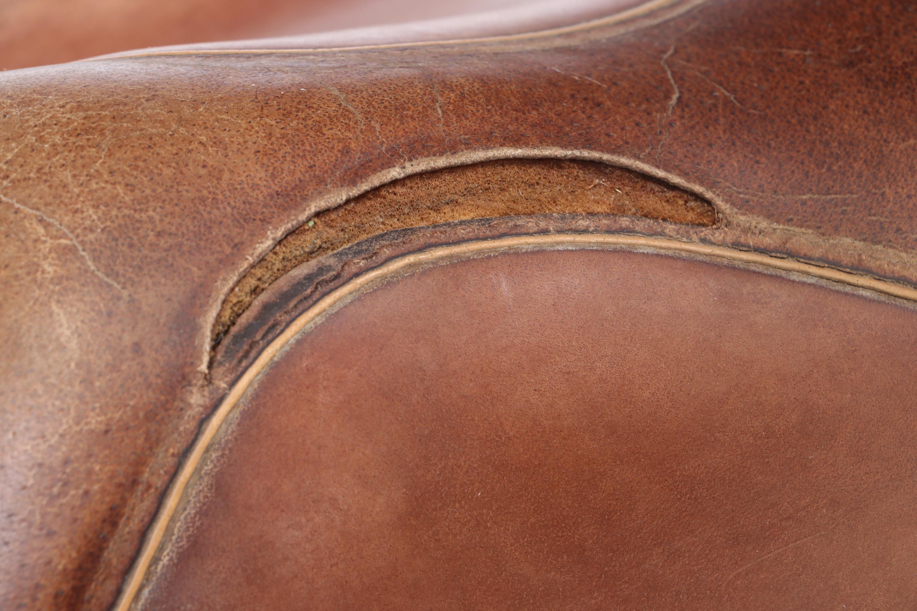 English Leather Saddles from Collegiate and Crosby, Mid-20th Century