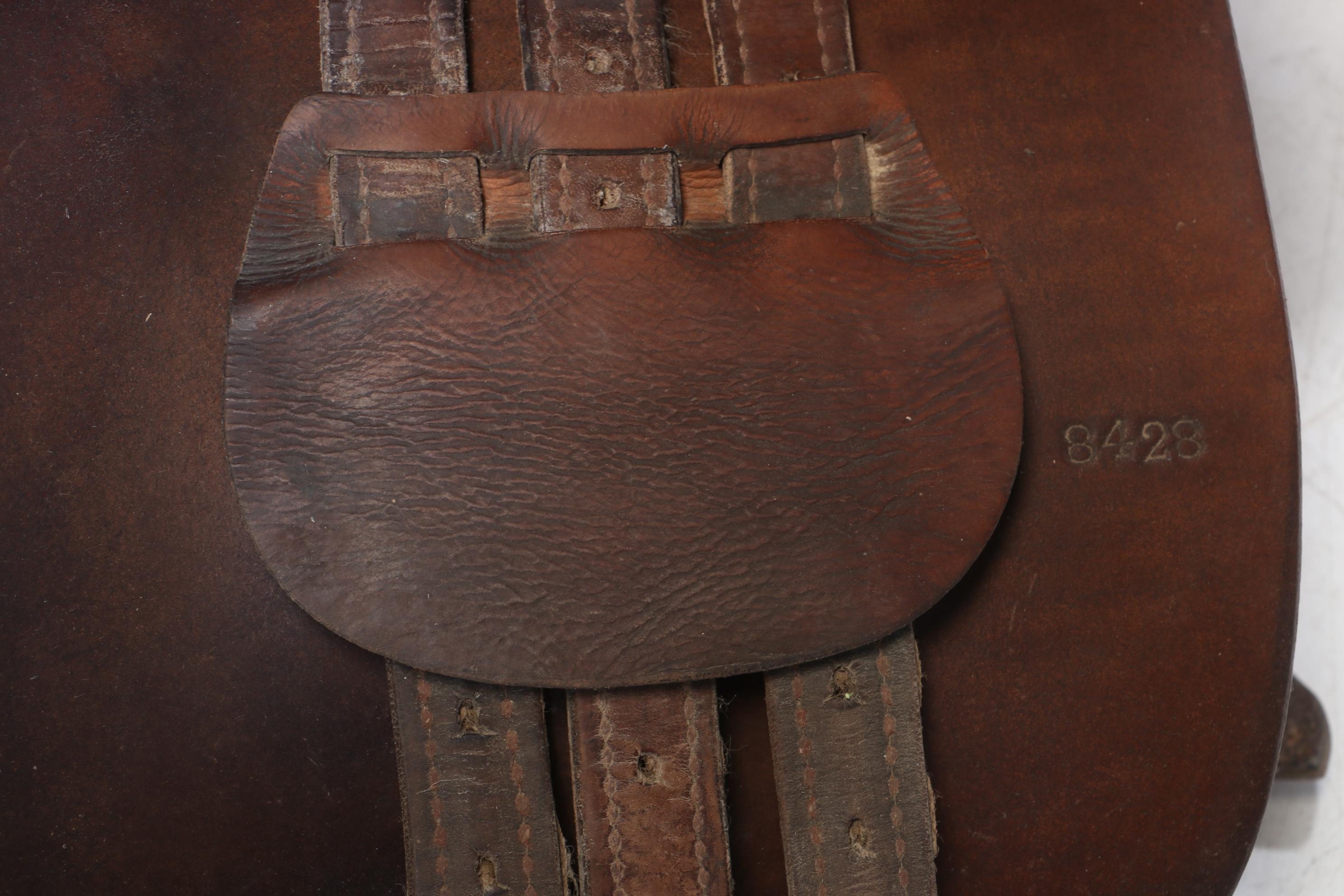 English Leather Saddles from Collegiate and Crosby, Mid-20th Century