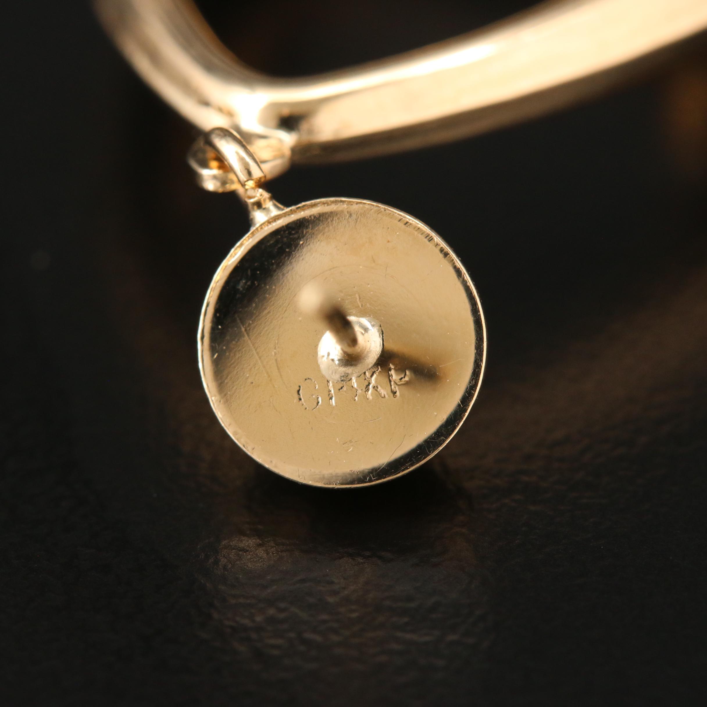 14K Yellow Gold Dangle Earrings