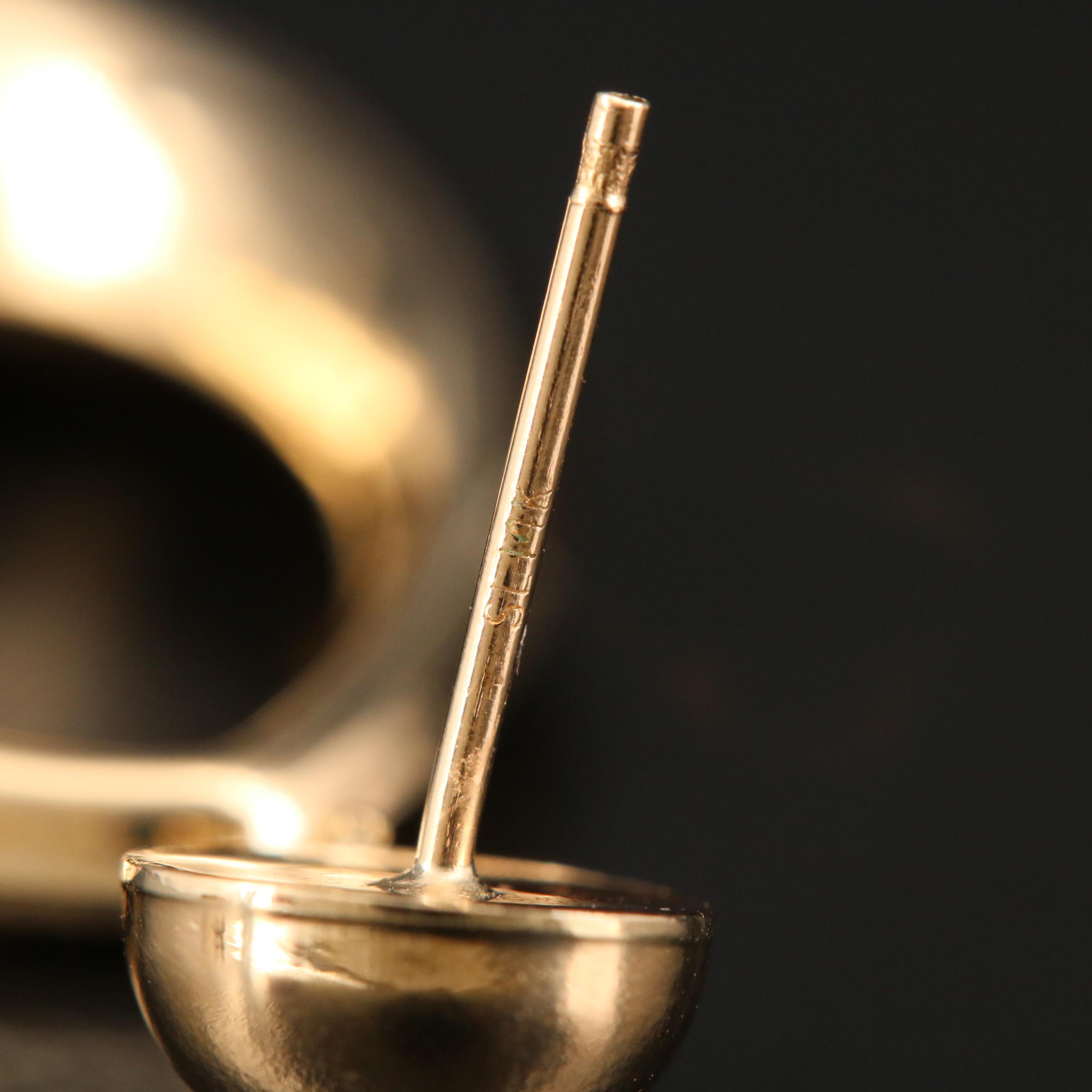 14K Yellow Gold Dangle Earrings