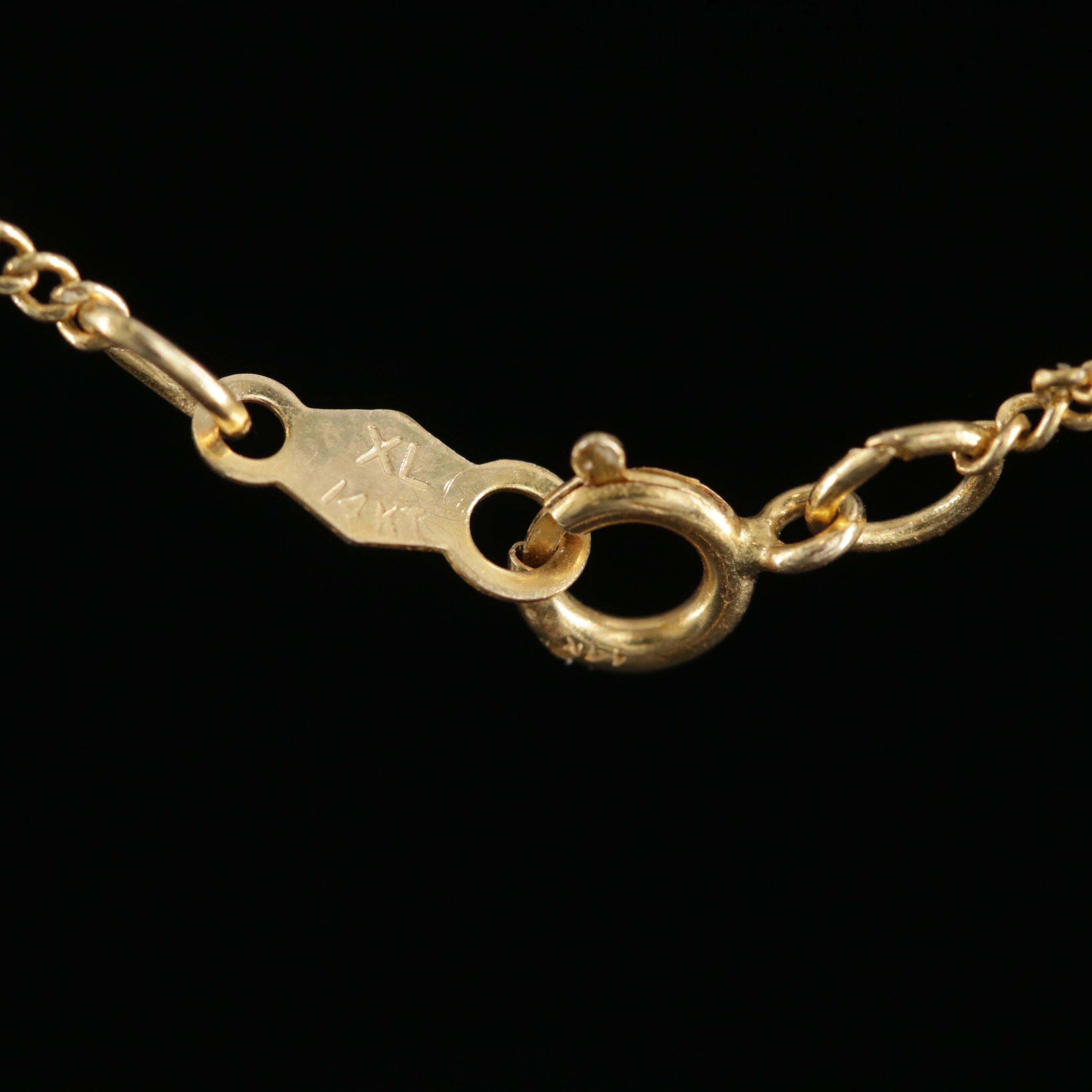 James Avery 14K Yellow Gold Cross Pendant Necklace