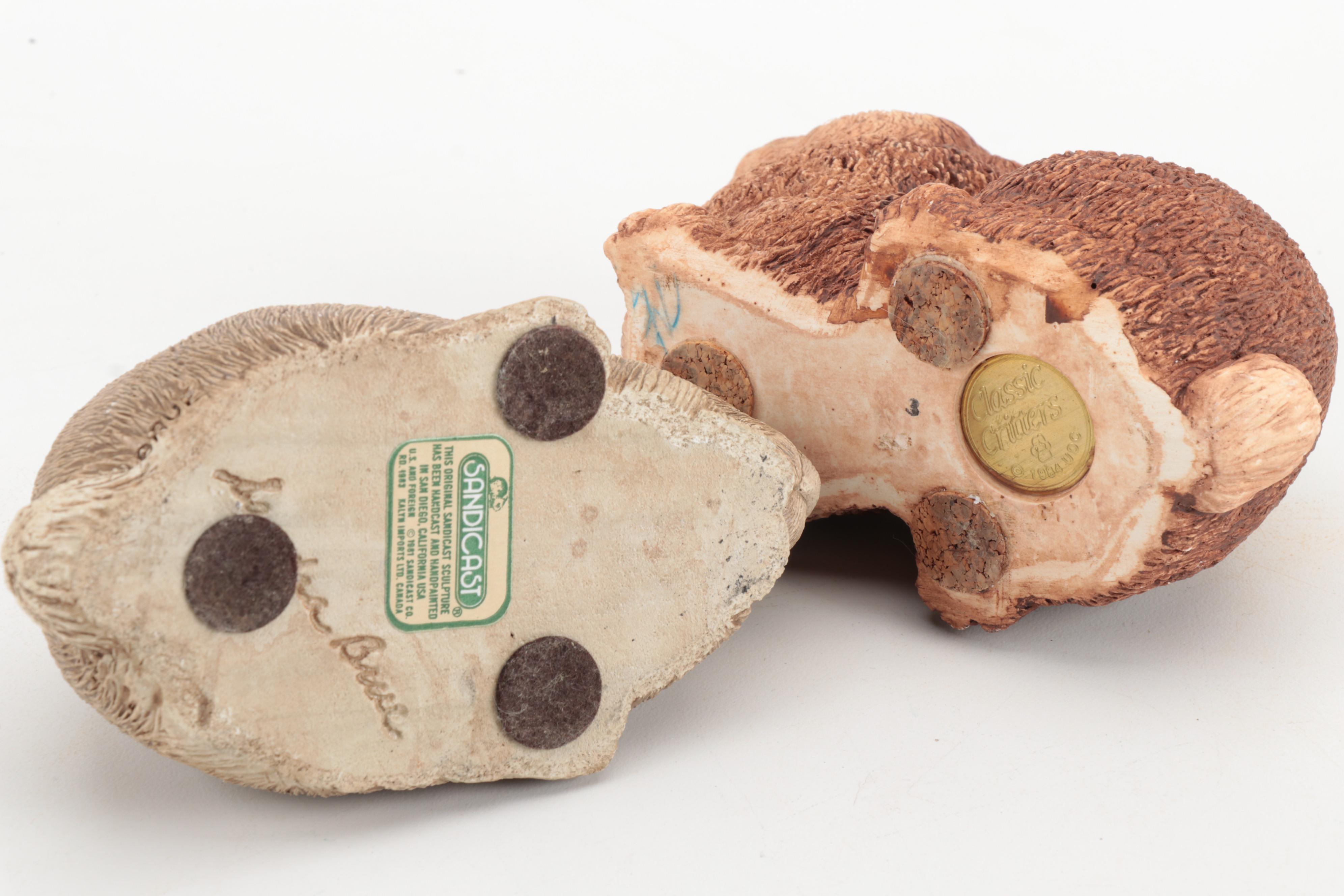 Framed Dog Tiles with Animal Figurines