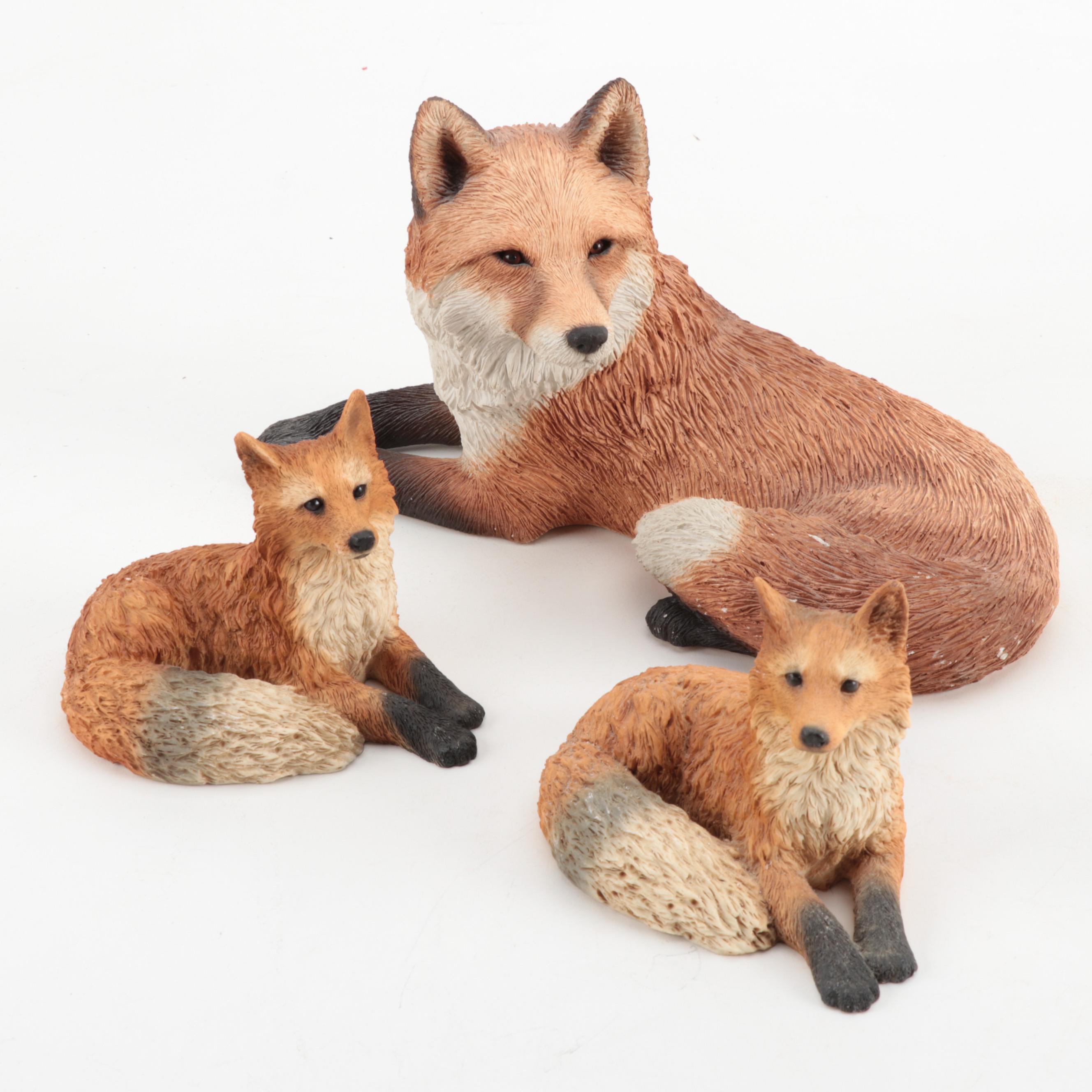 Framed Dog Tiles with Animal Figurines