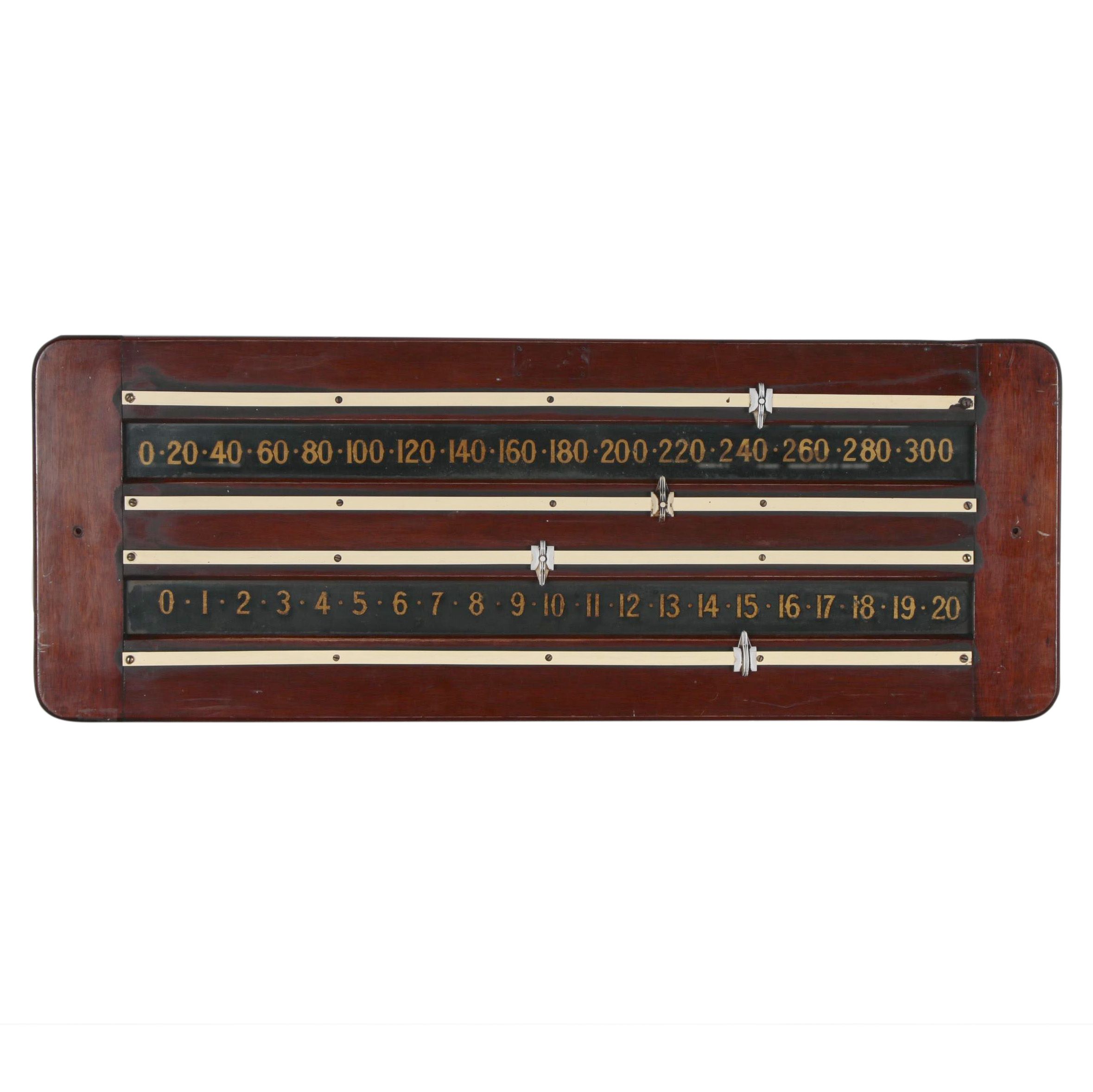 Billiards and Snooker Wall Score Board, Early to Mid 20th Century