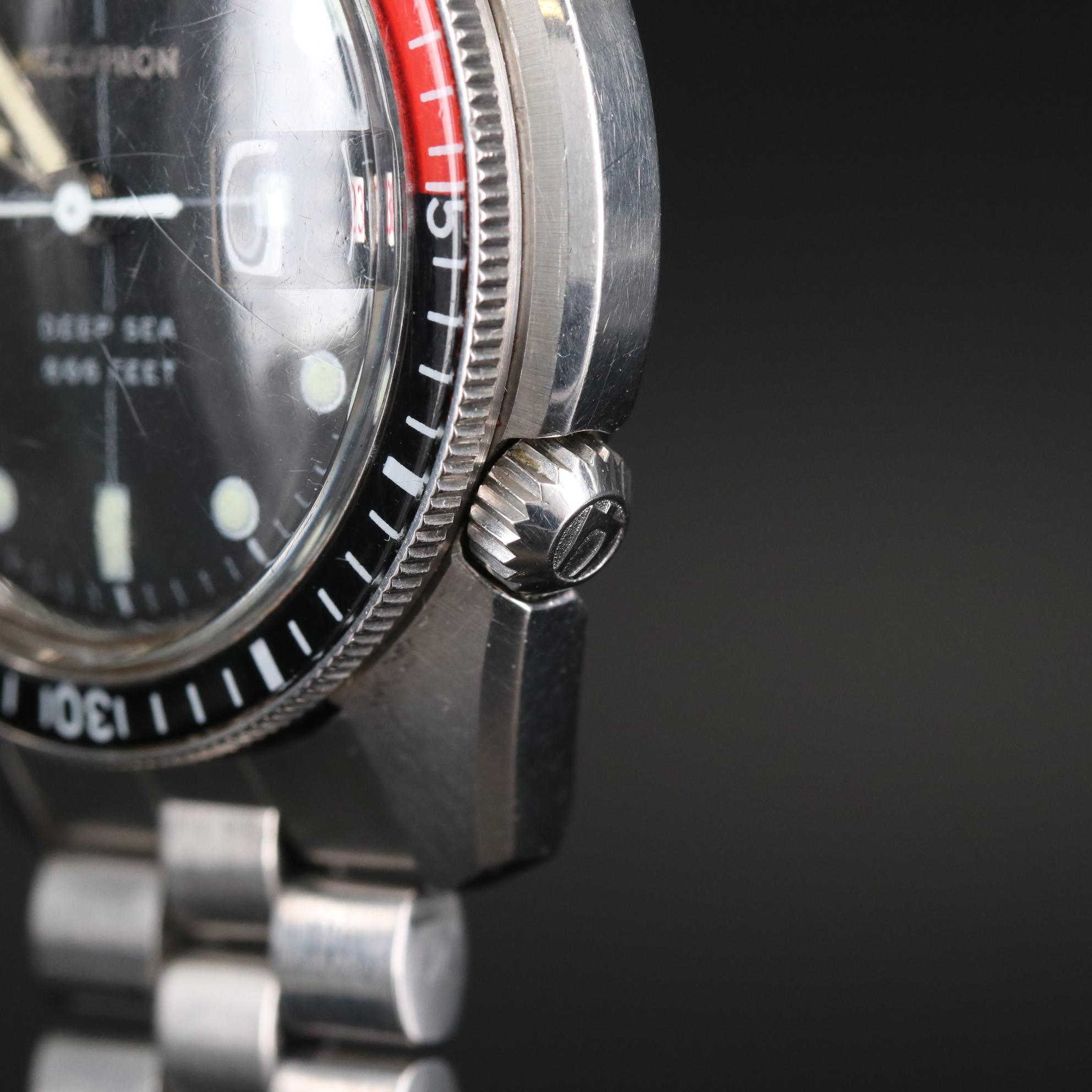 Vintage Bulova Accutron Deep Sea 666 Feet "Devil Diver" Watch