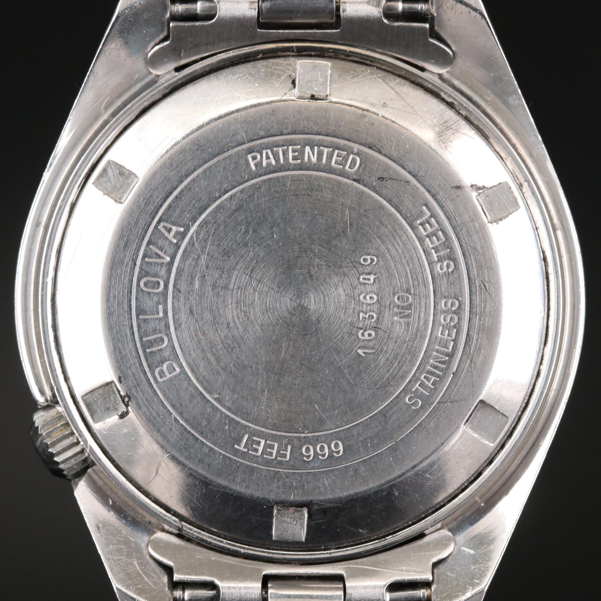 Vintage Bulova Accutron Deep Sea 666 Feet "Devil Diver" Watch