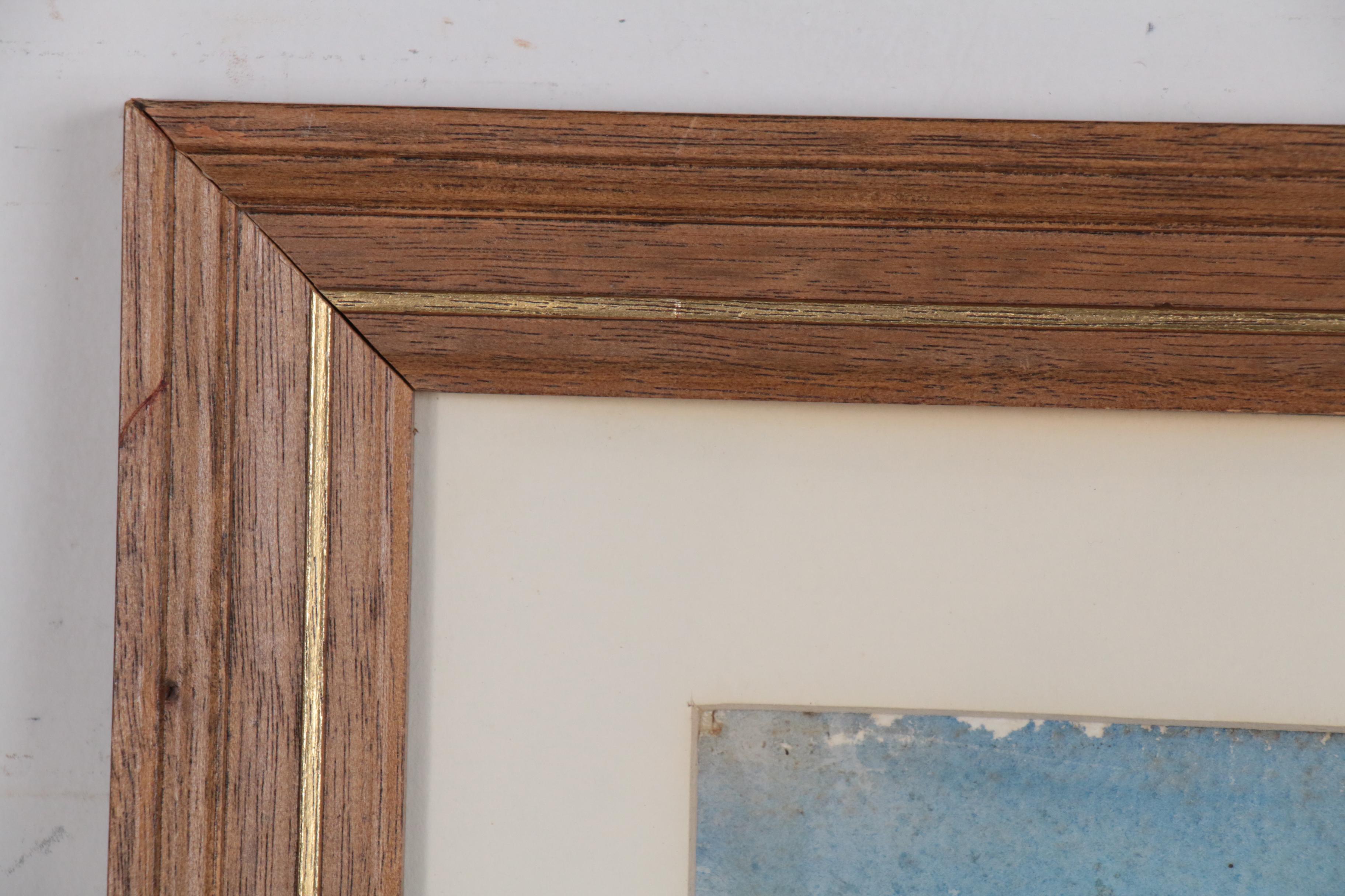 John E. Weis Watercolor Painting of Harbor Scene