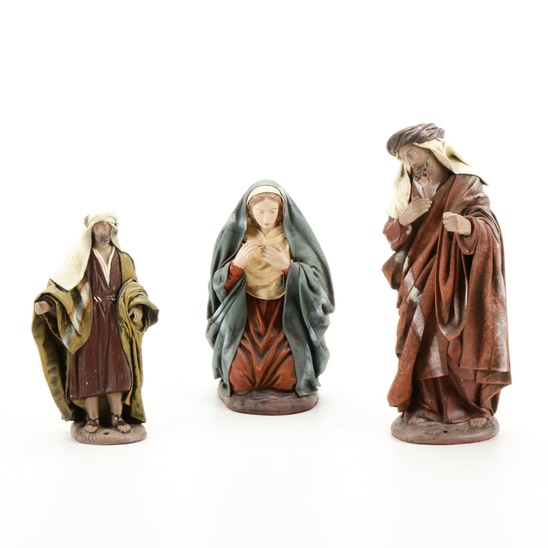Handcrafted J. Puig Llobera Nativity Figurines