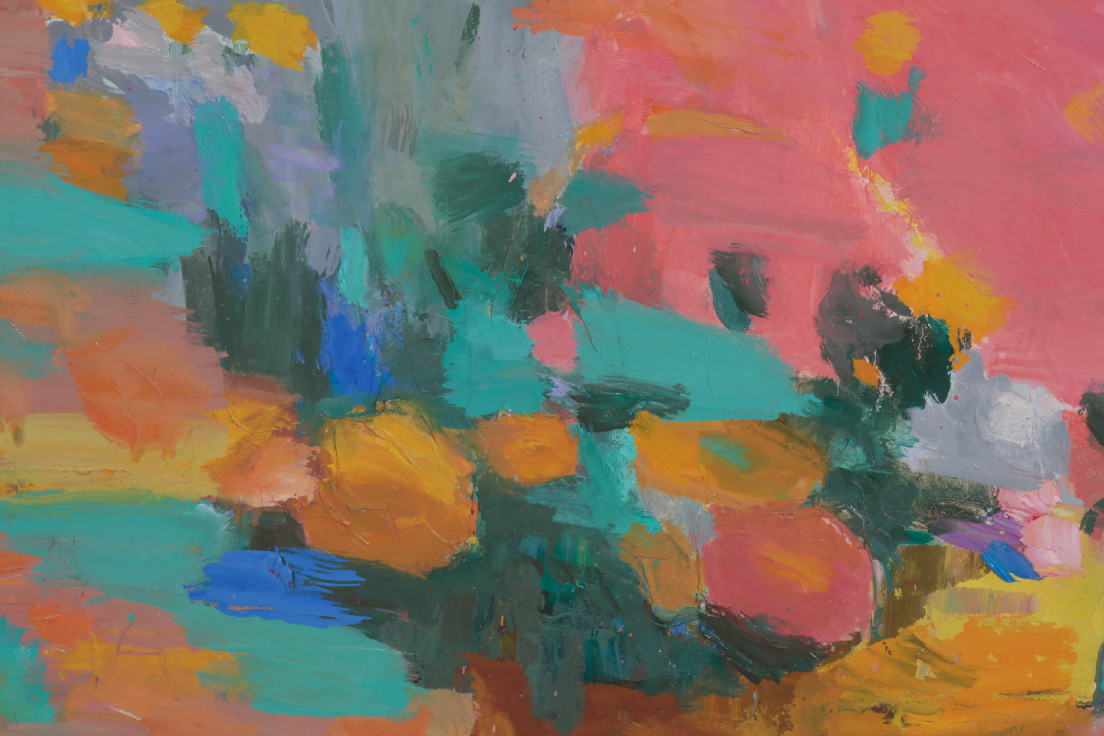 Pang Jen Oil Painting "Girl in Garden"